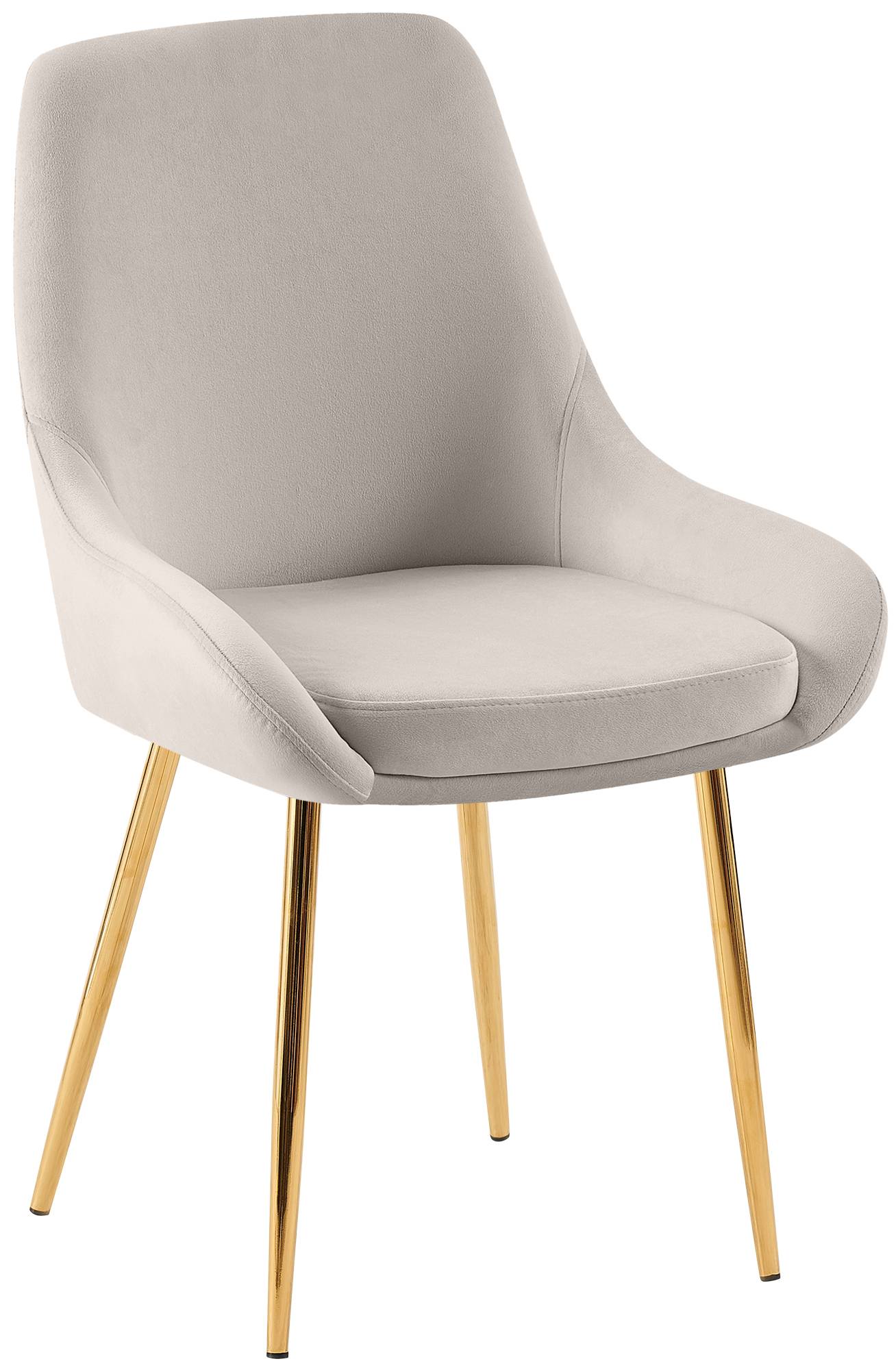 CLP Esszimmerstuhl grau Elmira, gepolstert mit Armlehne, stabiler Metallrahmen, pflegeleichter Samtbezug, K&uuml;chenstuhl modern - Bild 1