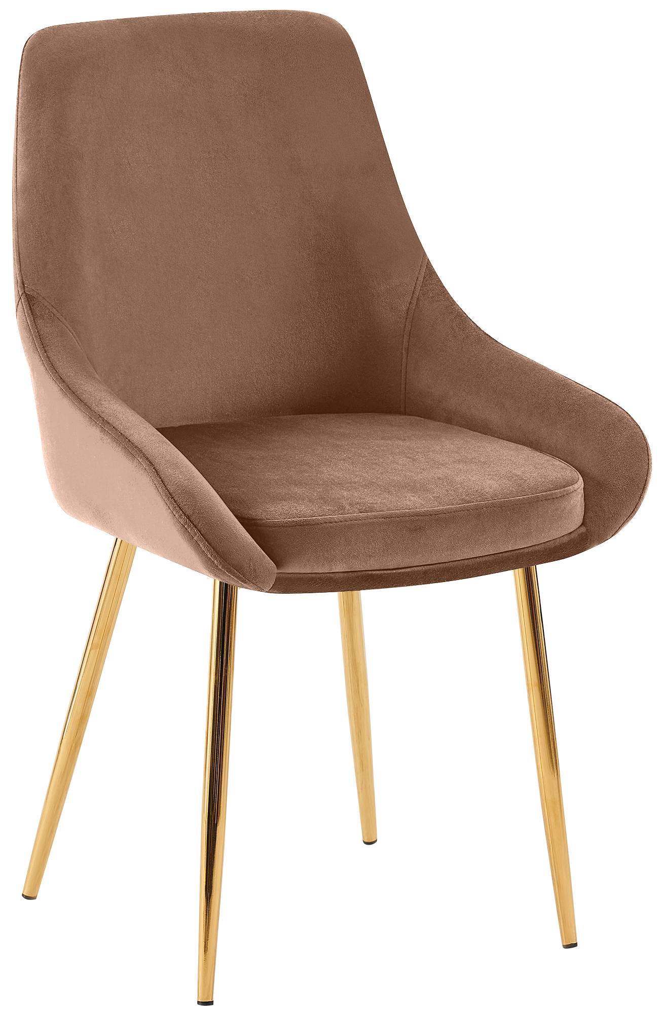 CLP Esszimmerstuhl grau Elmira, gepolstert mit Armlehne, stabiler Metallrahmen, pflegeleichter Samtbezug, K&uuml;chenstuhl modern - Bild 1