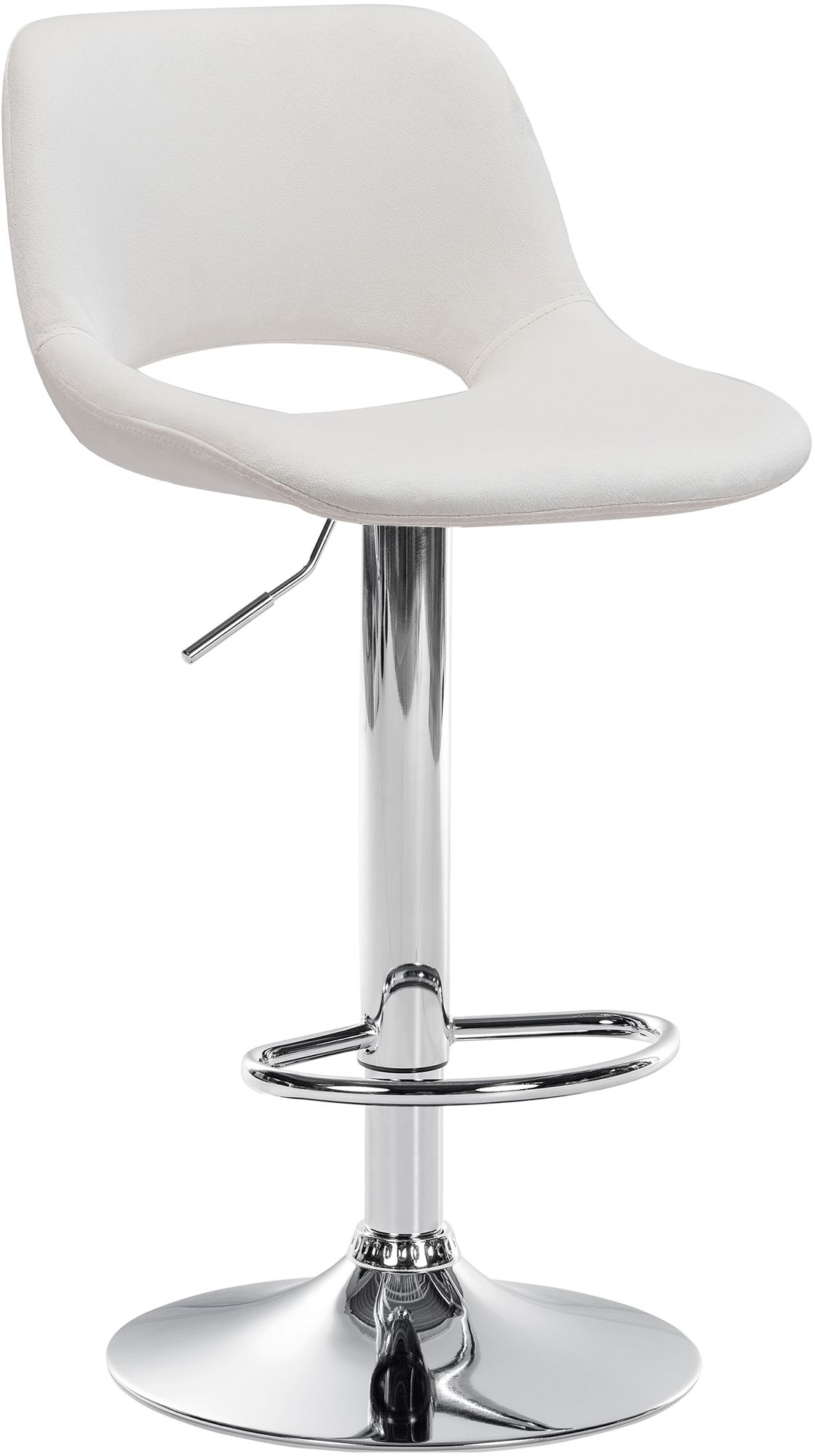 CLP Barhocker Camden I Samt-Bezug I Drehbar - Bild 1