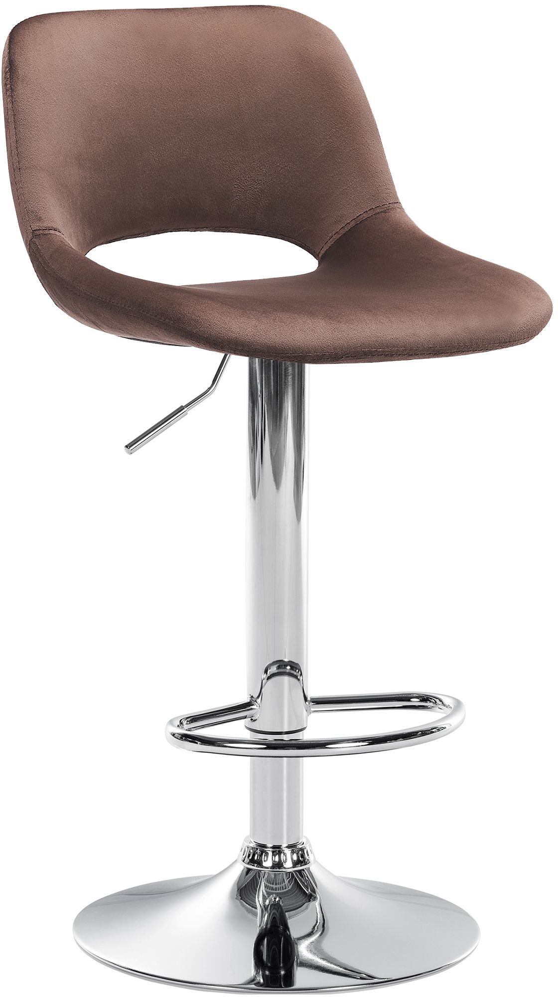 CLP Barhocker Camden I Samt-Bezug I Drehbar - Bild 1