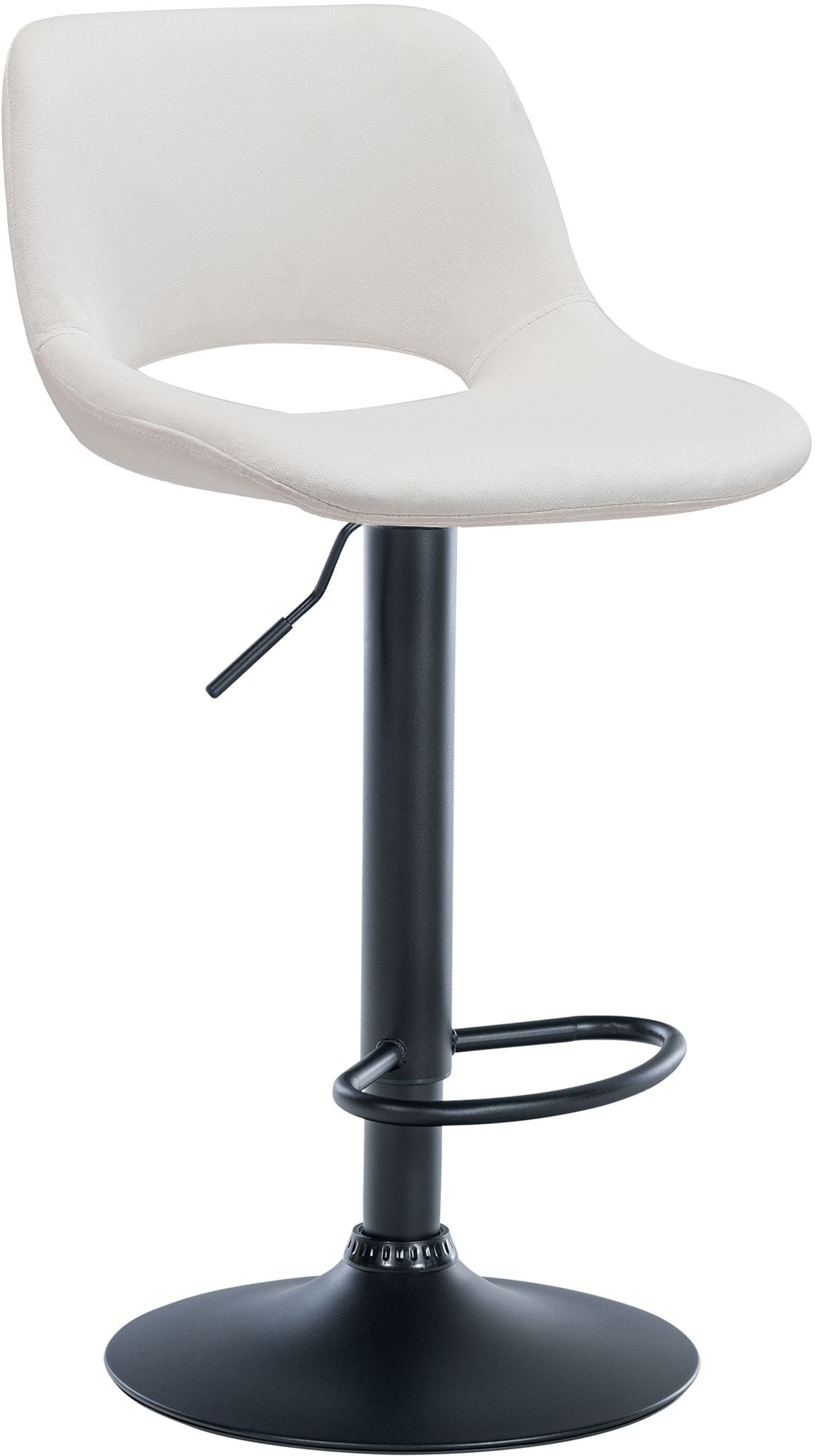 CLP Barhocker Camden I Samt-Bezug I Drehbar - Bild 1