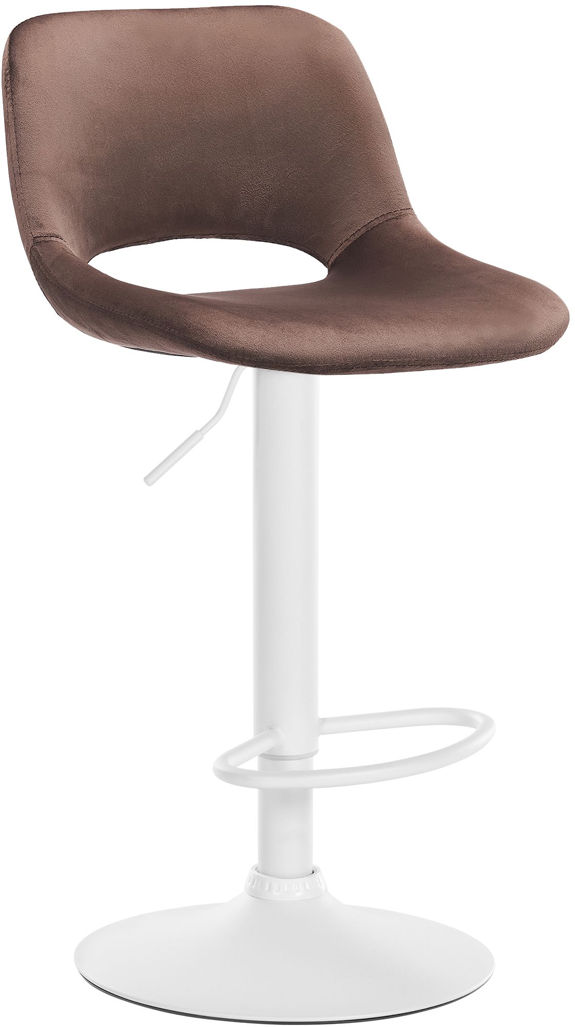 CLP Barhocker Camden I Samt-Bezug I Drehbar - Bild 1