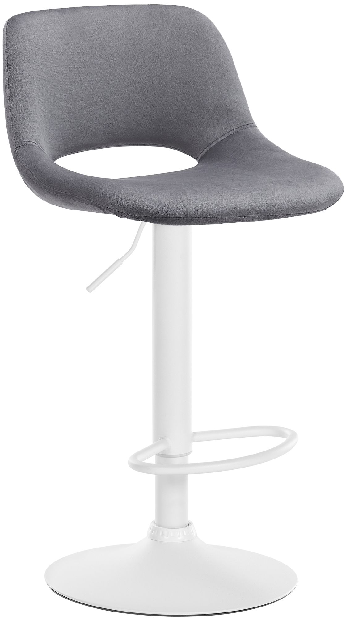 CLP Barhocker Camden I Samt-Bezug I Drehbar - Bild 1