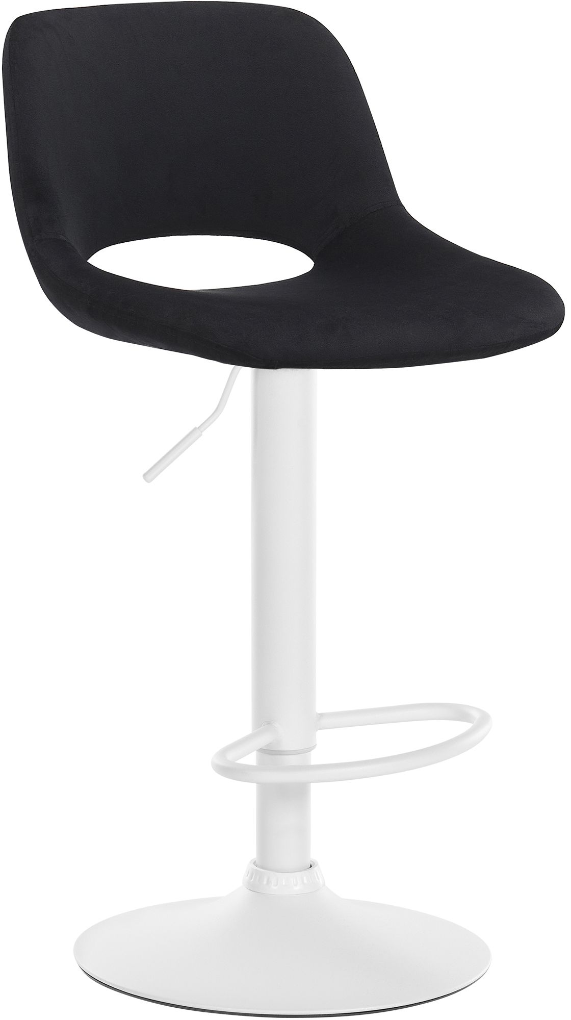 CLP Barhocker Camden I Samt-Bezug I Drehbar - Bild 1