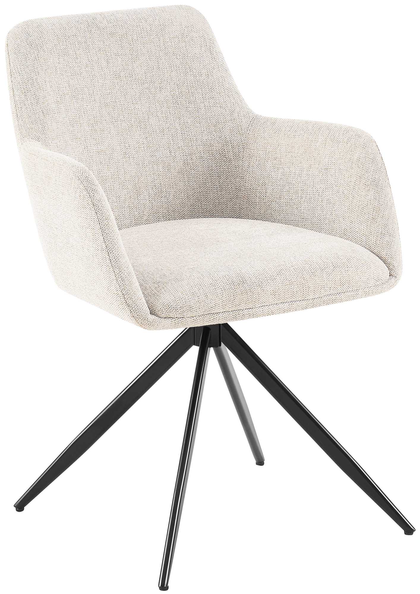 CLP Esszimmerstuhl Olema I Schwenkbarer Polsterstuhl mit Stoffbezug I K&uuml;chenstuhl - Bild 1