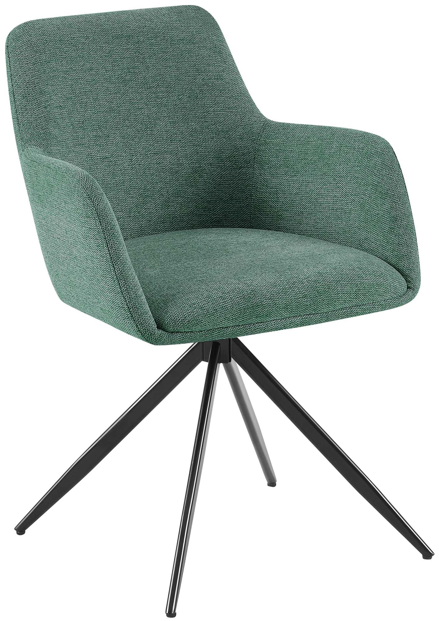 CLP Esszimmerstuhl Olema I Schwenkbarer Polsterstuhl mit Stoffbezug I K&uuml;chenstuhl - Bild 1