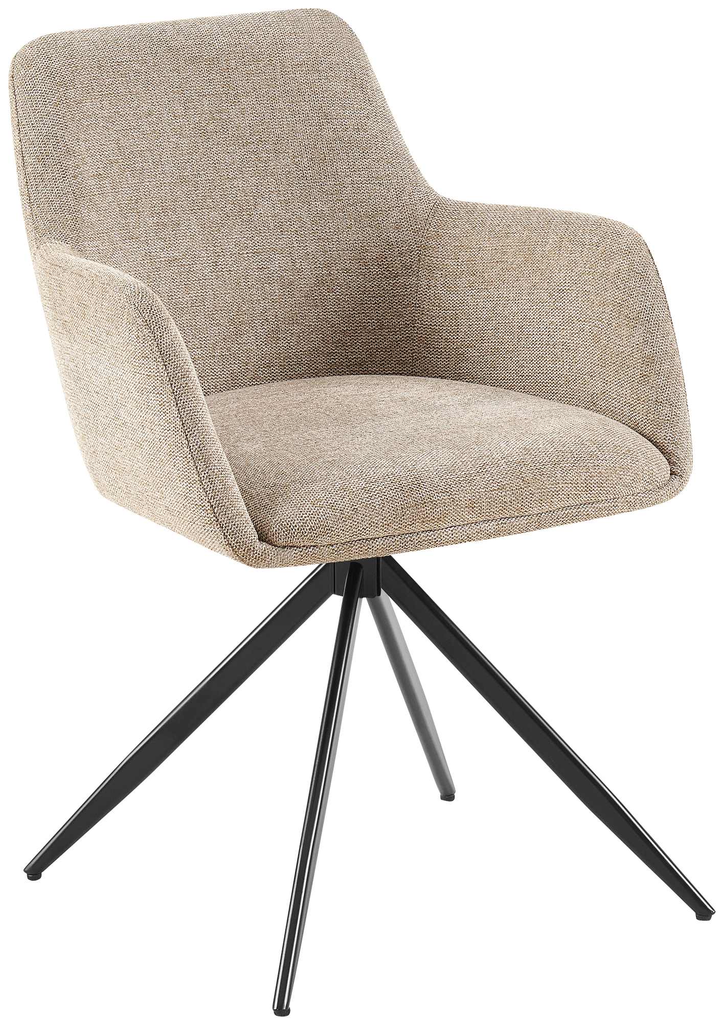 CLP Esszimmerstuhl Olema I Schwenkbarer Polsterstuhl mit Stoffbezug I K&uuml;chenstuhl - Bild 1