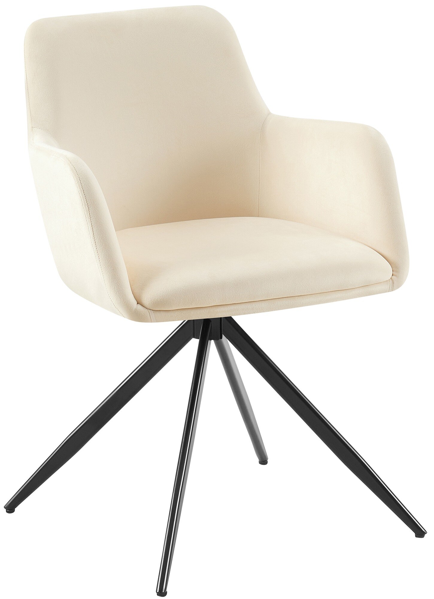 CLP Esszimmerstuhl Olema I Schwenkbarer Polsterstuhl Mit Samtbezug I K&uuml;chenstuhl - Bild 1