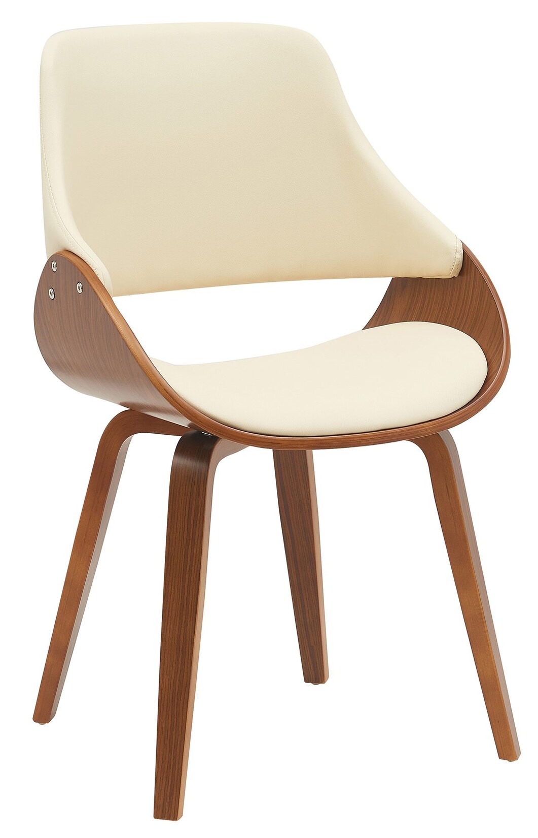 CLP Esszimmerstuhl Vangale, mit Armlehne und Rückenlehne, gepolstert für hohen Sitzkomfort, Gestell aus Bugholz in Walnuss-Optik | 04255716321895