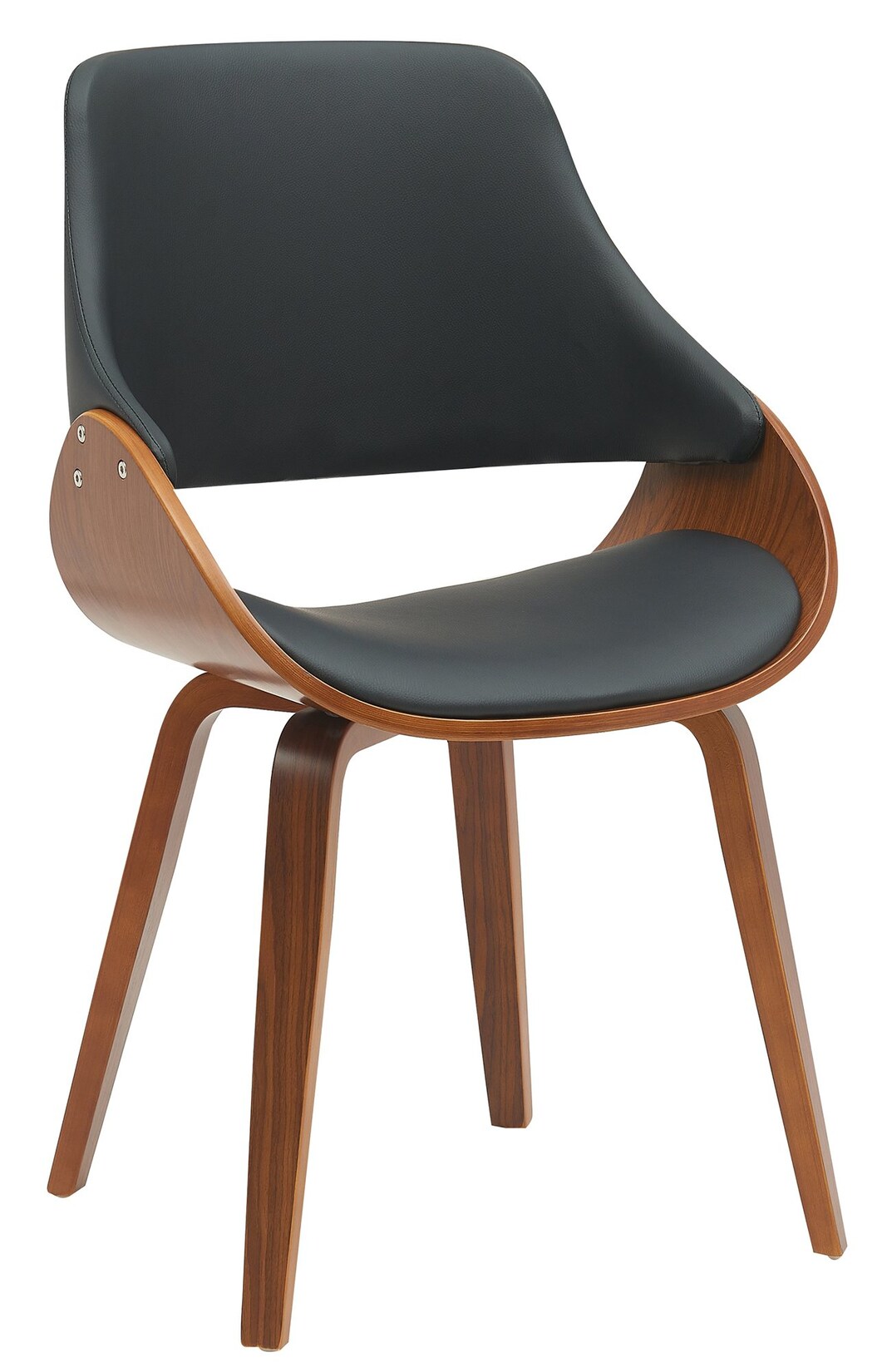 CLP Esszimmerstuhl gepolstert mit Rückenlehne Vangale, Design-Stuhl Gestell aus Bugholz, moderner Schalenstuhl für Wohnzimmer