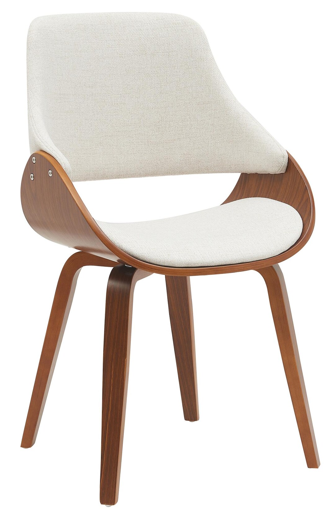 CLP Esszimmerstuhl gepolstert mit Rückenlehne Vangale, Design-Stuhl Gestell aus Bugholz, moderner Schalenstuhl für Wohnzimmer
