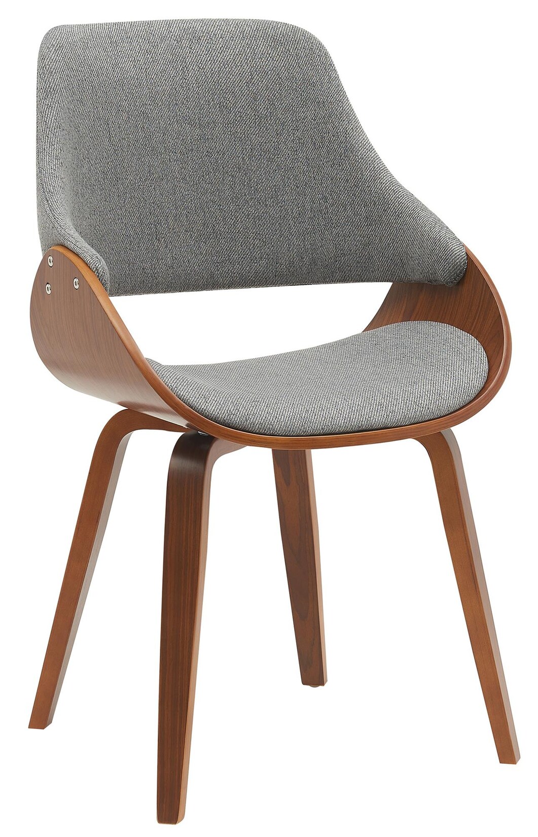 CLP Esszimmerstuhl gepolstert mit Rückenlehne Vangale, Design-Stuhl Gestell aus Bugholz, moderner Schalenstuhl für Wohnzimmer
