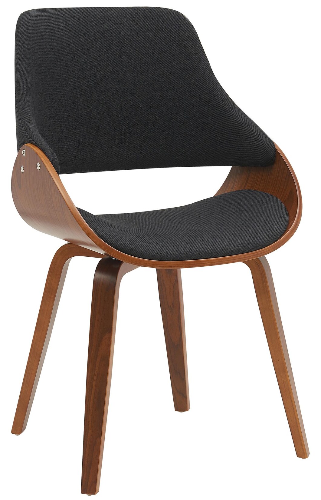 CLP Esszimmerstuhl gepolstert mit Rückenlehne Vangale, Design-Stuhl Gestell aus Bugholz, moderner Schalenstuhl für Wohnzimmer