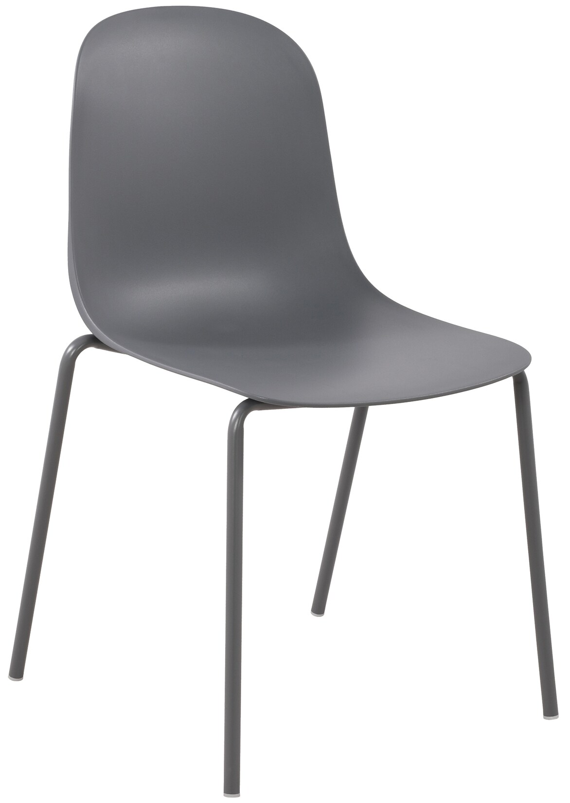 CLP Stapelstuhl Hardin, mit ergonomischer Kunststoffschale und stabilem Metallgestell, geeignet für Esszimmer, Konferenzraum und Küche