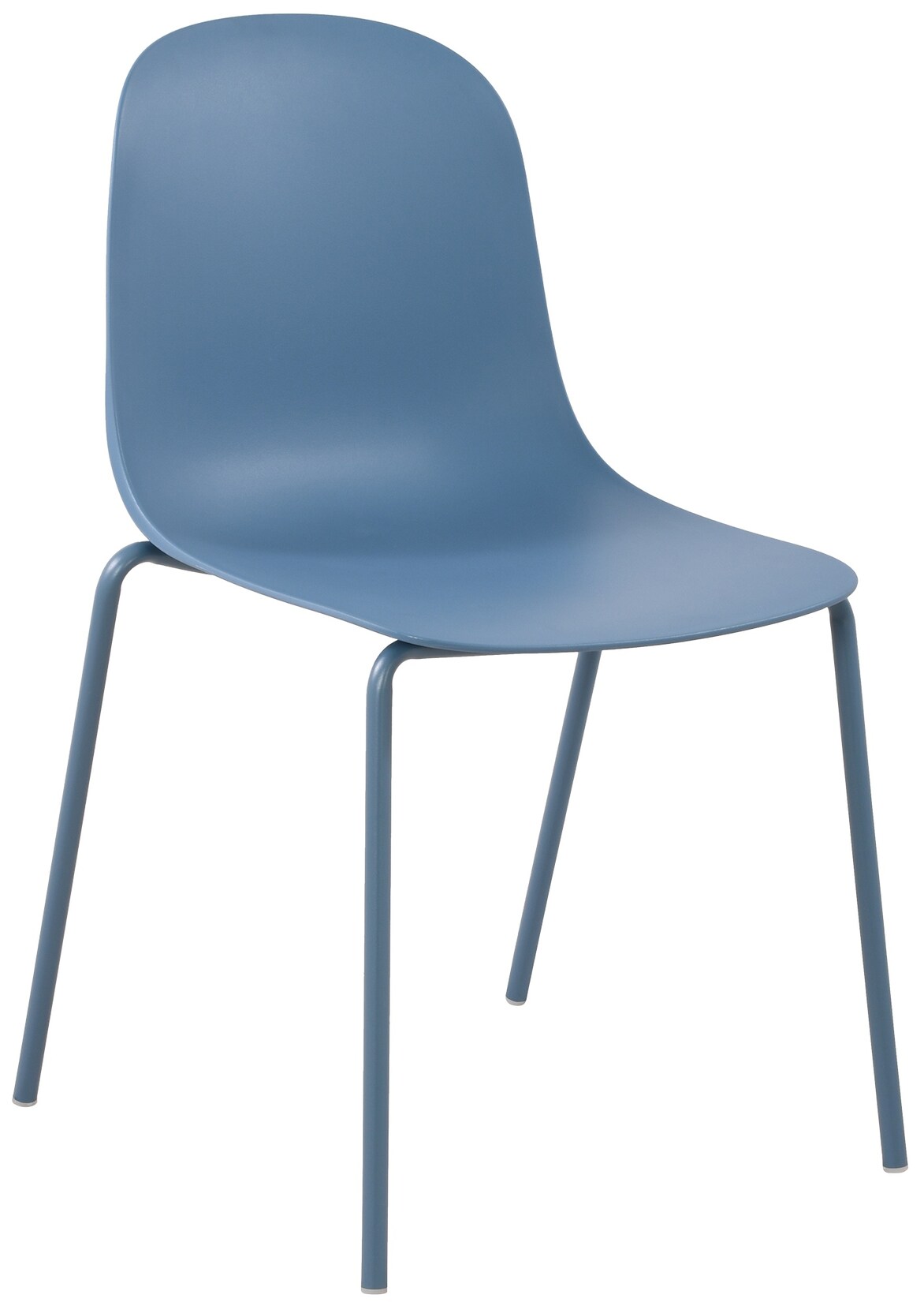 CLP Stapelstuhl Hardin, mit ergonomischer Kunststoffschale und stabilem Metallgestell, geeignet für Esszimmer, Konferenzraum und Küche