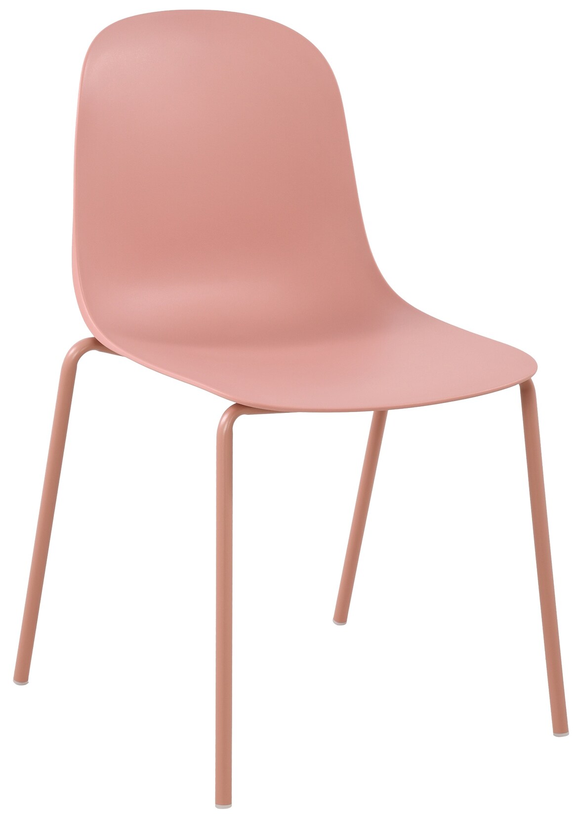 CLP Stapelstuhl Hardin, mit ergonomischer Kunststoffschale und stabilem Metallgestell, geeignet für Esszimmer, Konferenzraum und Küche