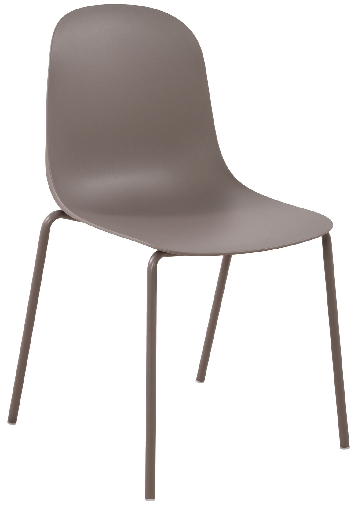 CLP Stapelstuhl Hardin, mit ergonomischer Kunststoffschale und stabilem Metallgestell, geeignet für Esszimmer, Konferenzraum und Küche