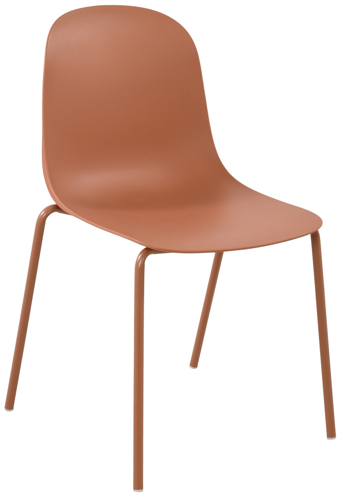 CLP Stapelstuhl Hardin, mit ergonomischer Kunststoffschale und stabilem Metallgestell, geeignet für Esszimmer, Konferenzraum und Küche