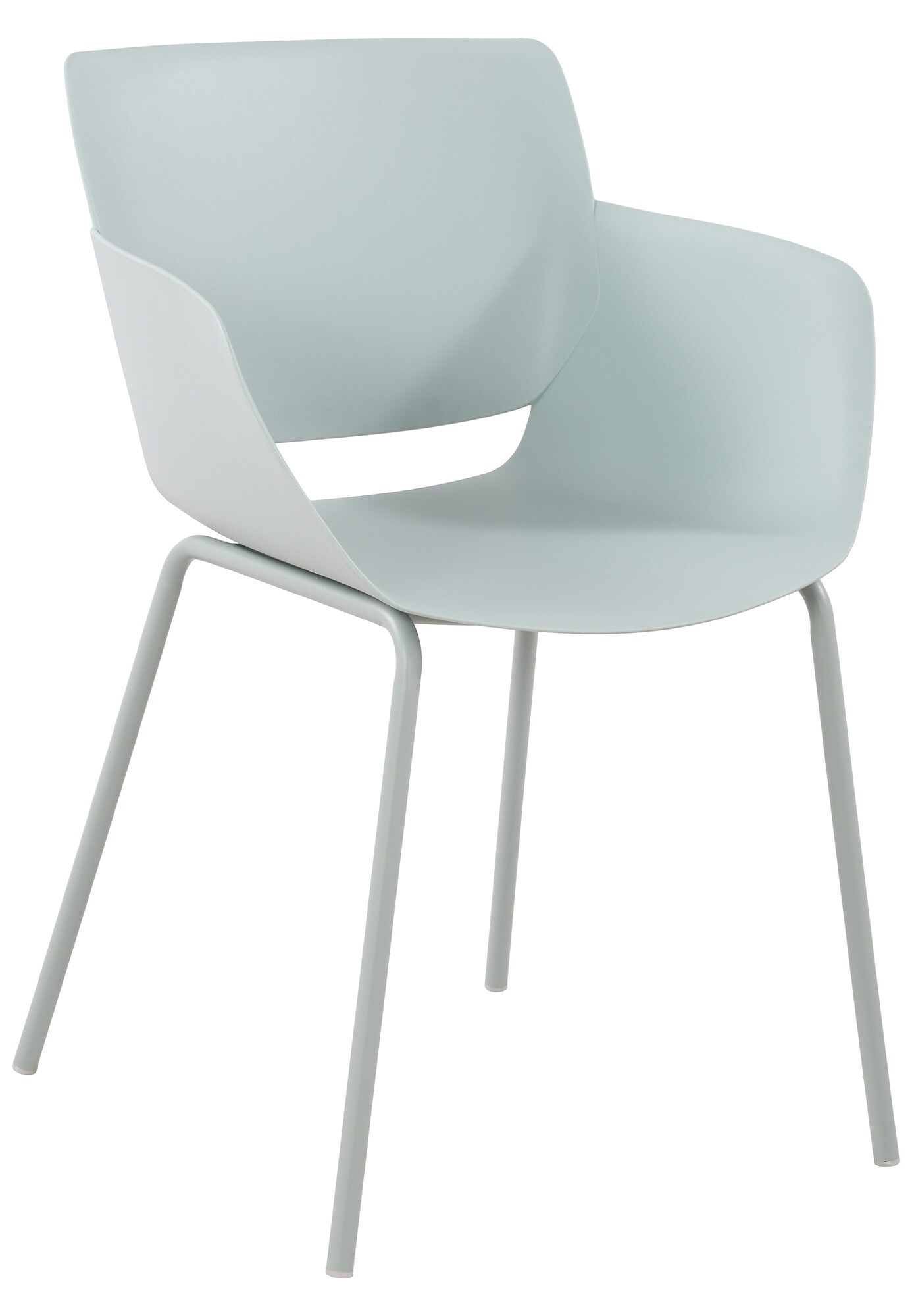 CLP Stuhl Alpena I Outdoorstuhl absolut wetterfest und UV-best&auml;ndig I Stuhlgestell aus pulverbeschichtetem Stahl I Sessel f&uuml;r drau&szlig;en - Bild 1