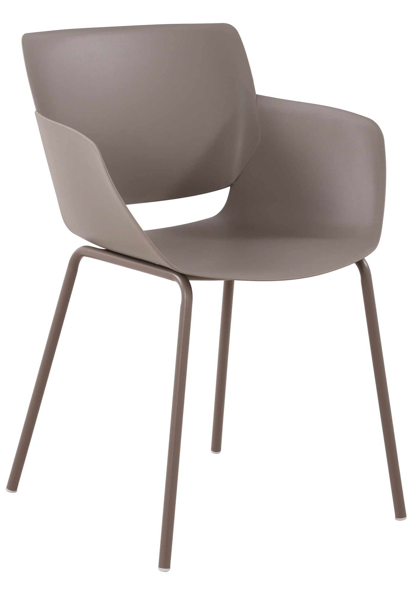 CLP Stuhl Alpena I Outdoorstuhl absolut wetterfest und UV-best&auml;ndig I Stuhlgestell aus pulverbeschichtetem Stahl I Sessel f&uuml;r drau&szlig;en - Bild 1