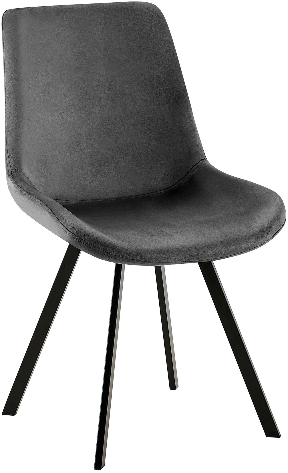 CLP Esszimmerstuhl Lewes mit Samtbezug I 360 Grad drehbarer Polsterstuhl I Küchenstuhl mit Rückenlehne | 04255716324490