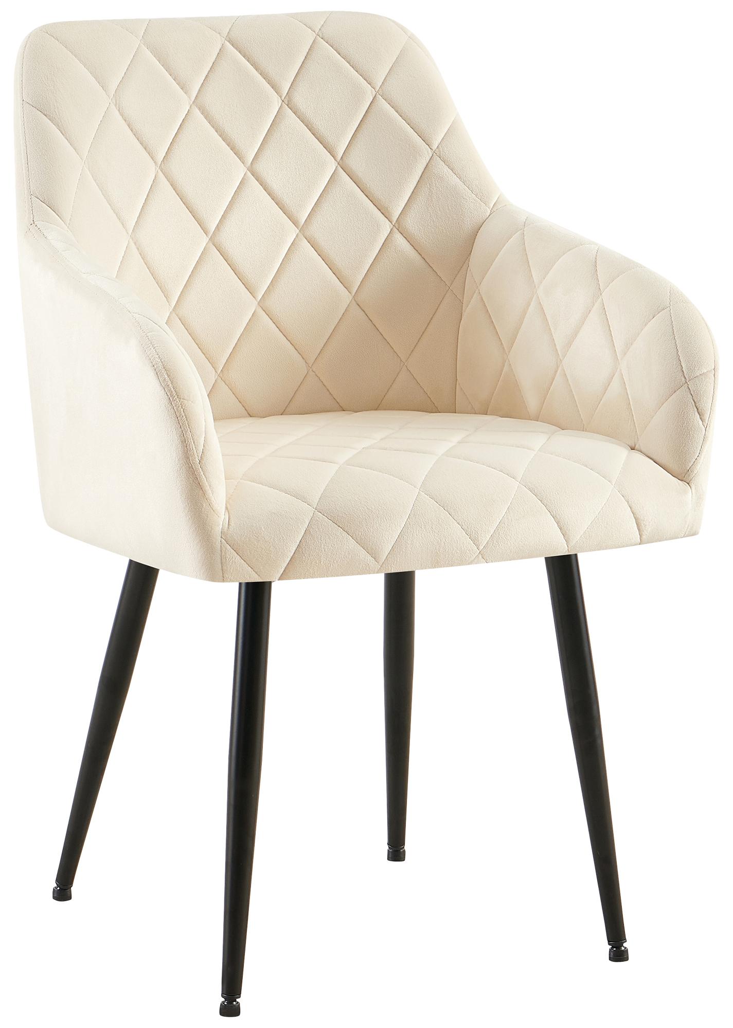 CLP Esszimmerstuhl Monett I Polsterstuhl mit Samtbezug I K&uuml;chenstuhl mit stabilem Metallgestell I bis 150 kg belastbar - Bild 1