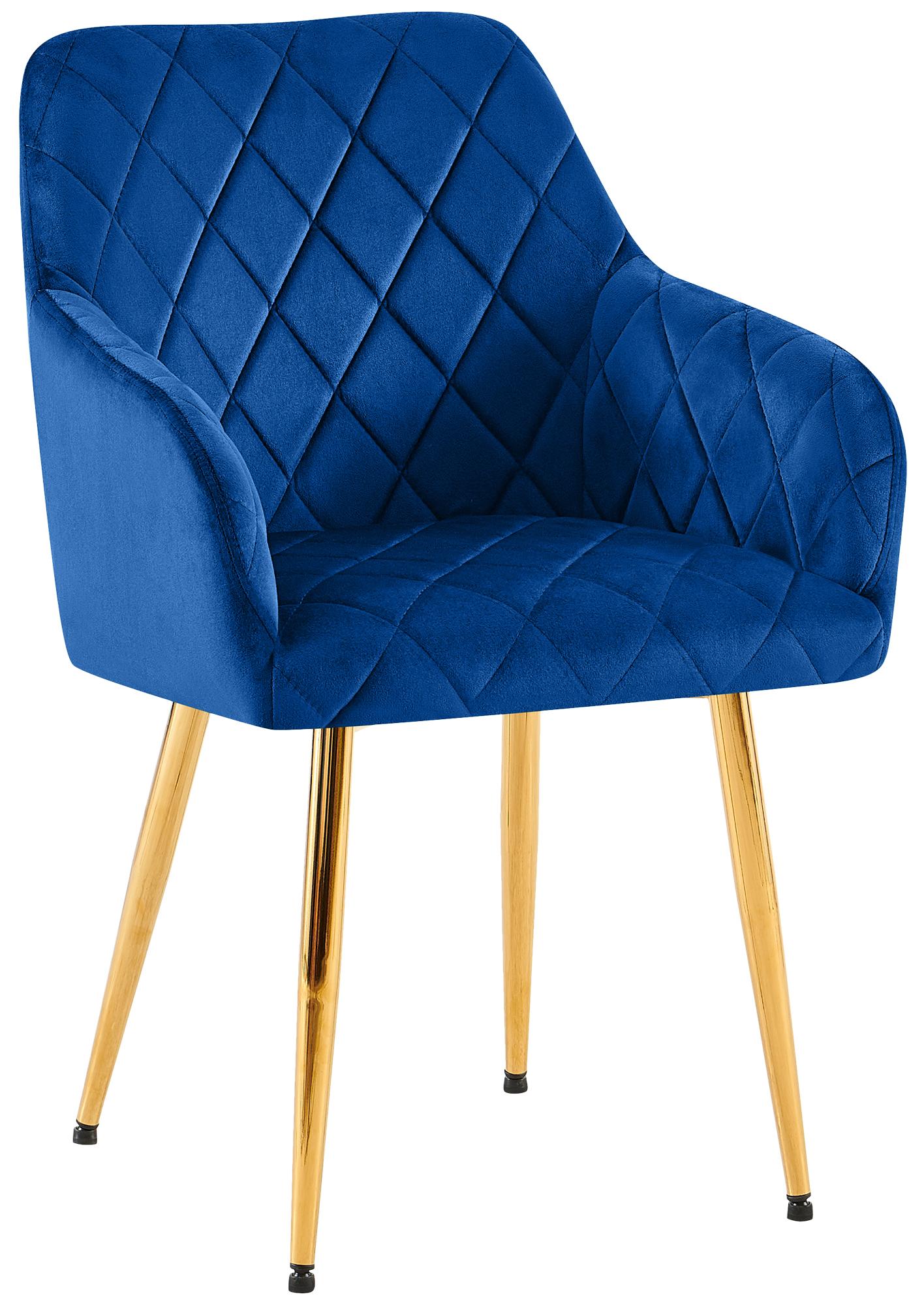 CLP Esszimmerstuhl Monett I Polsterstuhl mit Samtbezug I K&uuml;chenstuhl mit stabilem Metallgestell I bis 150 kg belastbar - Bild 1