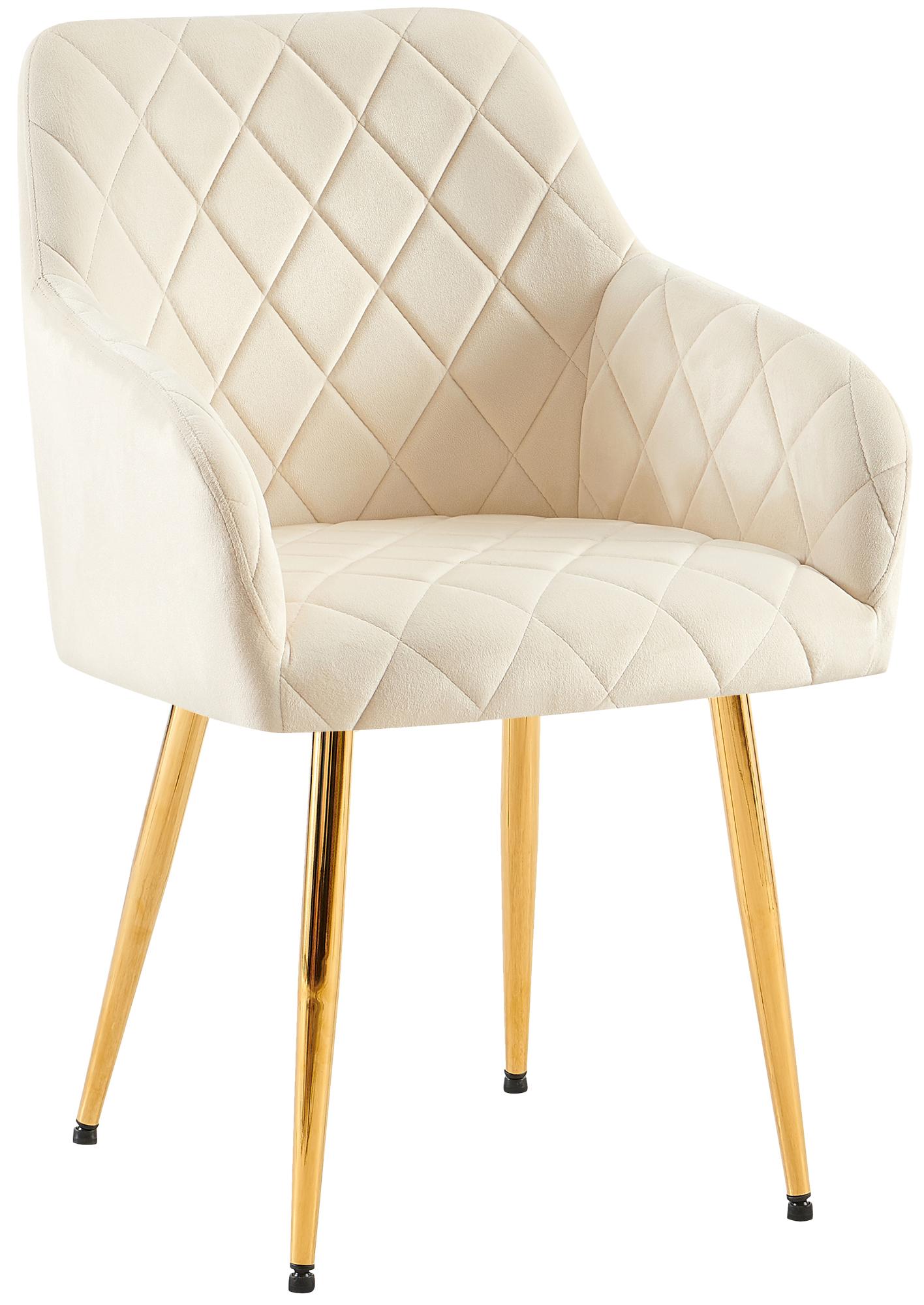 CLP Esszimmerstuhl Monett I Polsterstuhl mit Samtbezug I K&uuml;chenstuhl mit stabilem Metallgestell I bis 150 kg belastbar - Bild 1