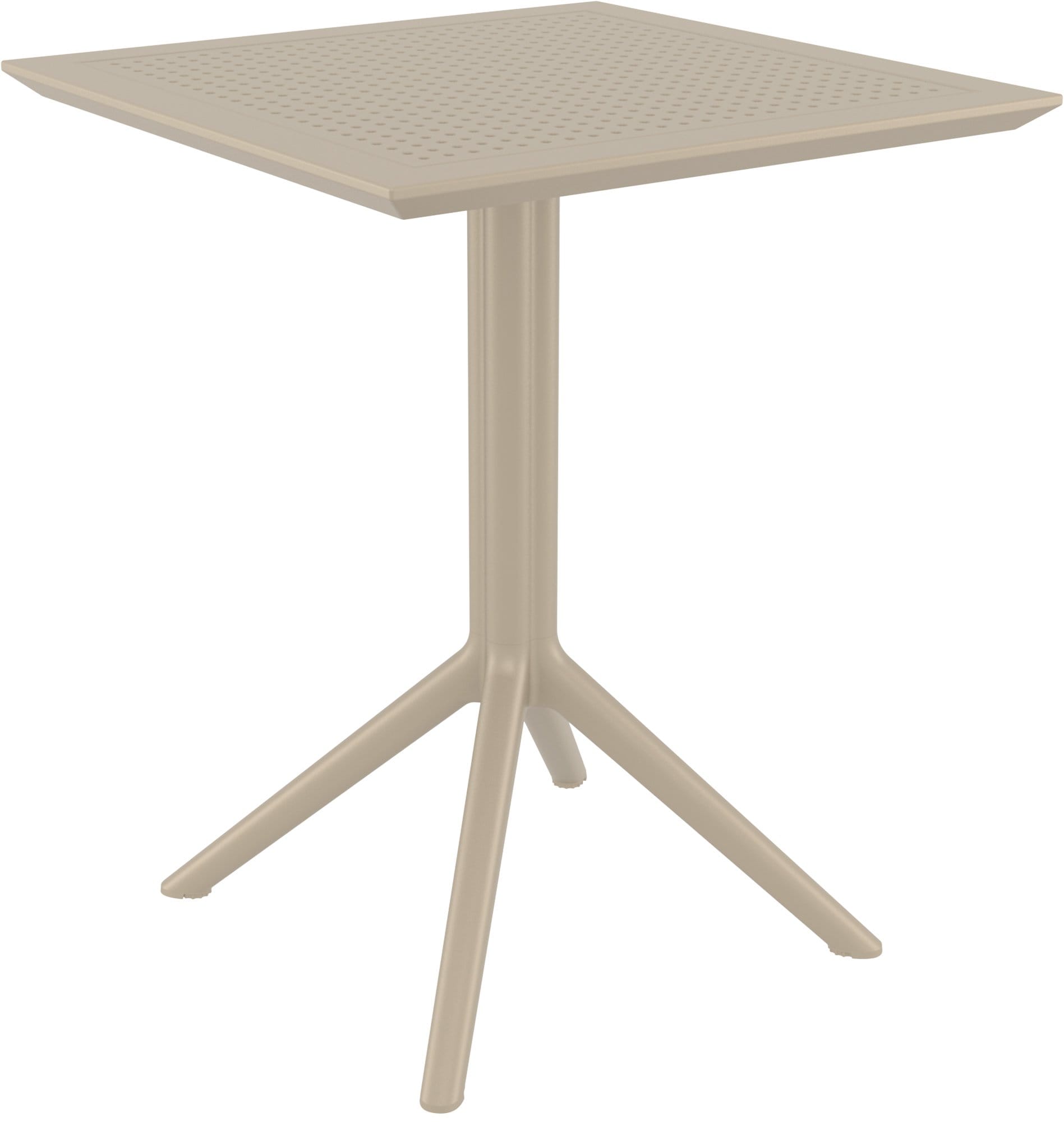 CLP Klapptisch Sky I Rund Oder Eckig I Klappbarer Gartentisch, Stabil Und Pflegeleicht F&uuml;r Innen Und Au&szlig;en I UV Best&auml;ndig Und Wetterfest - Bild 1