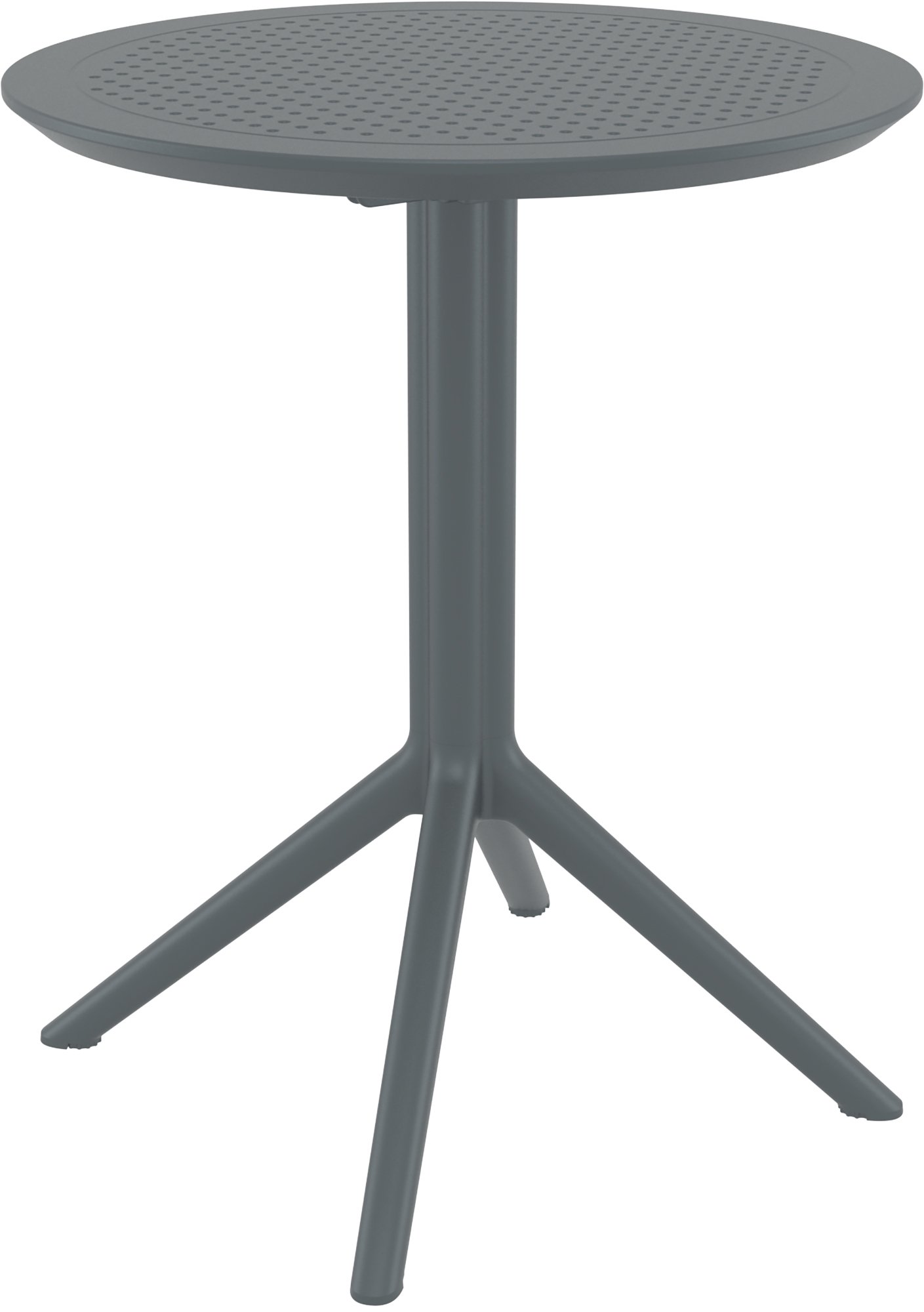 CLP Klapptisch Sky I Rund Oder Eckig I Klappbarer Gartentisch, Stabil Und Pflegeleicht F&uuml;r Innen Und Au&szlig;en I UV Best&auml;ndig Und Wetterfest - Bild 1