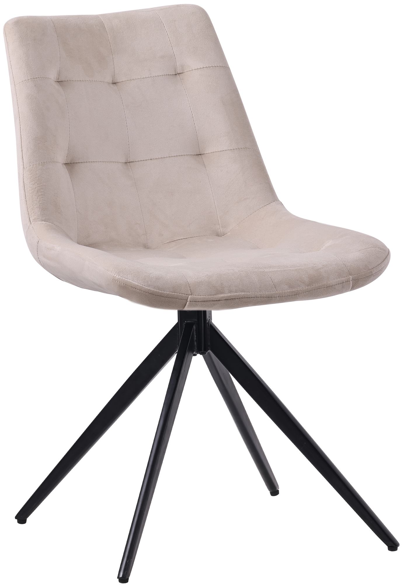 CLP Esszimmerstuhl Merna I K&uuml;chenstuhl gepolstert und schwenkbar I Polsterstuhl mit R&uuml;ckenlehne - Bild 1