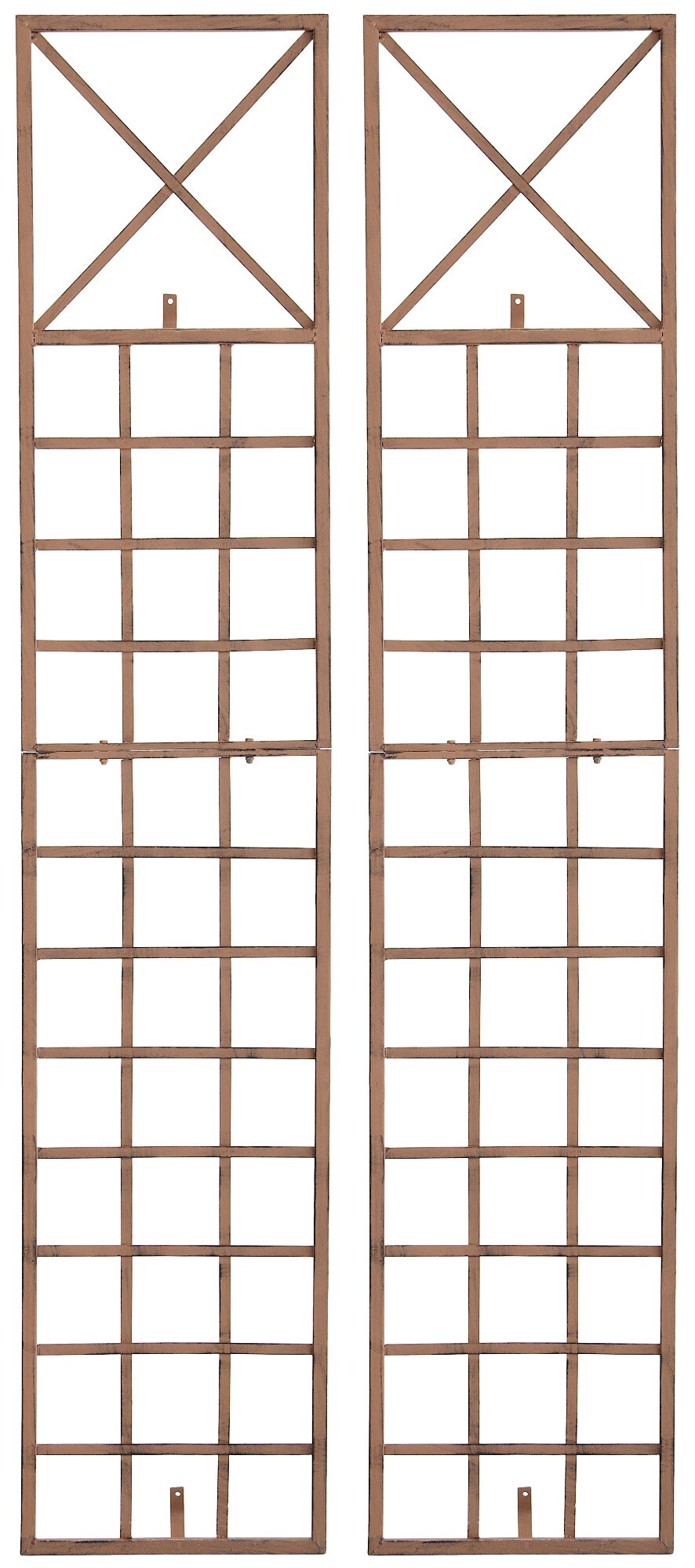 CLP 2er Set Rankgitter Trigo Zur Wandbefestigung I Rankhilfe F&uuml;r Die Wand I Rankzaun Aus Lackiertem Metall - Bild 1