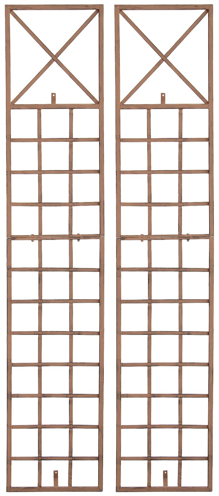 2er Set Rankgitter Trigo Zur Wandbefestigung I Rankhilfe Für Die Wand I Rankzaun Aus Lackiertem Metall