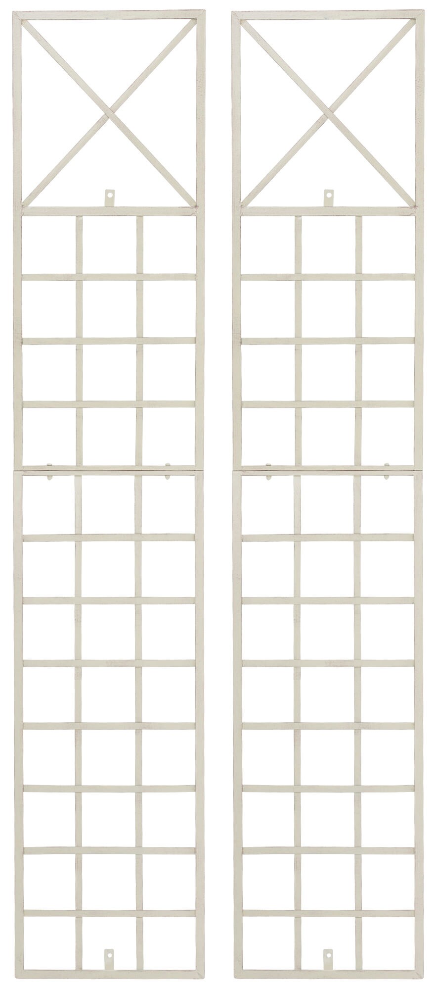 CLP 2er Set Rankgitter Trigo Zur Wandbefestigung I Rankhilfe F&uuml;r Die Wand I Rankzaun Aus Lackiertem Metall - Bild 1