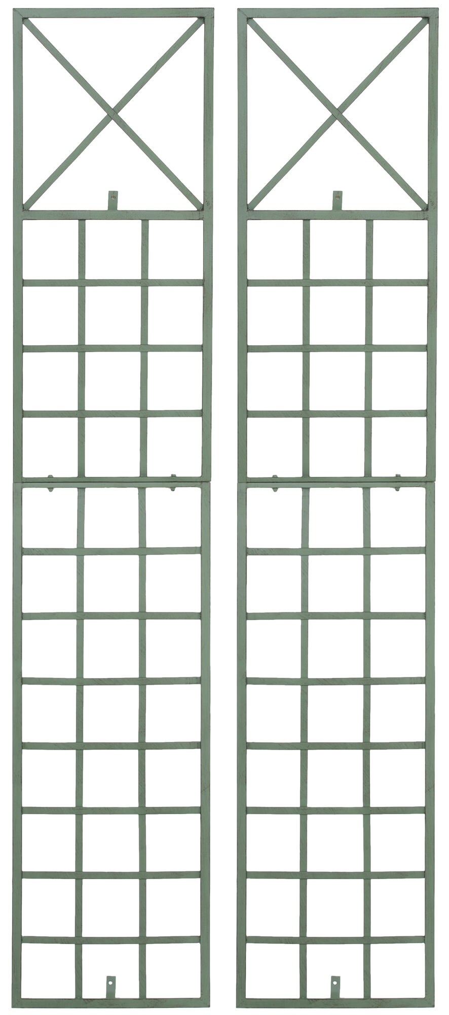 CLP 2er Set Rankgitter Trigo Zur Wandbefestigung I Rankhilfe F&uuml;r Die Wand I Rankzaun Aus Lackiertem Metall - Bild 1