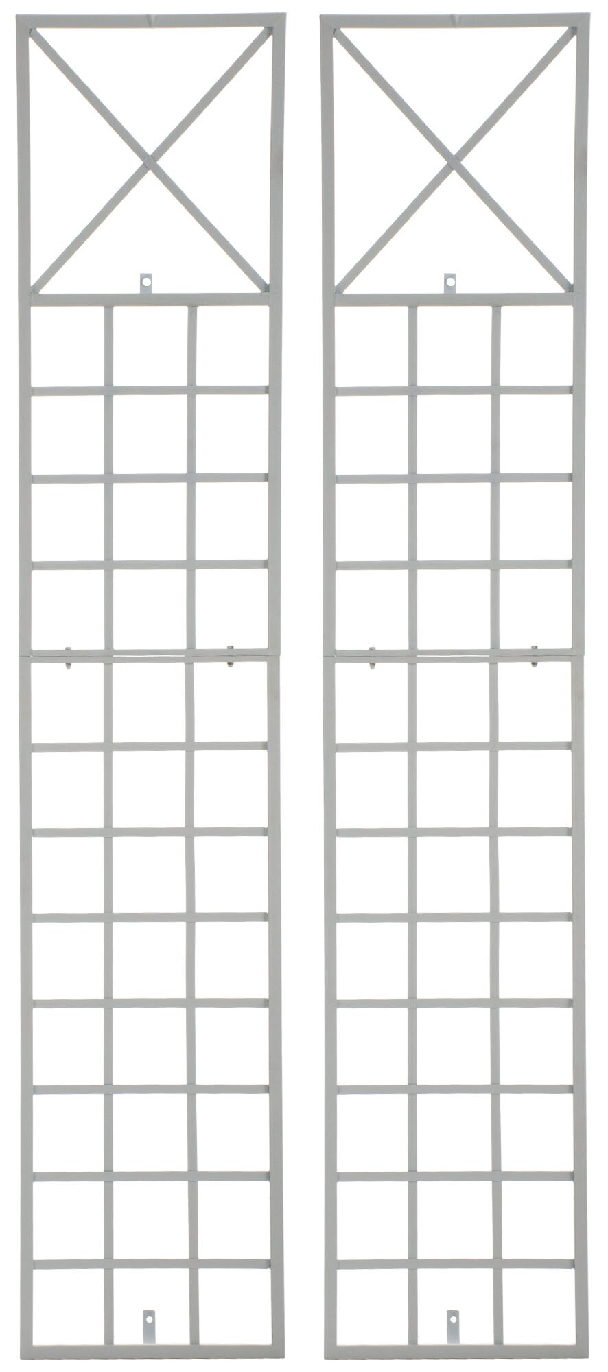 CLP 2er Set Rankgitter Trigo Zur Wandbefestigung I Rankhilfe F&uuml;r Die Wand I Rankzaun Aus Lackiertem Metall - Bild 1