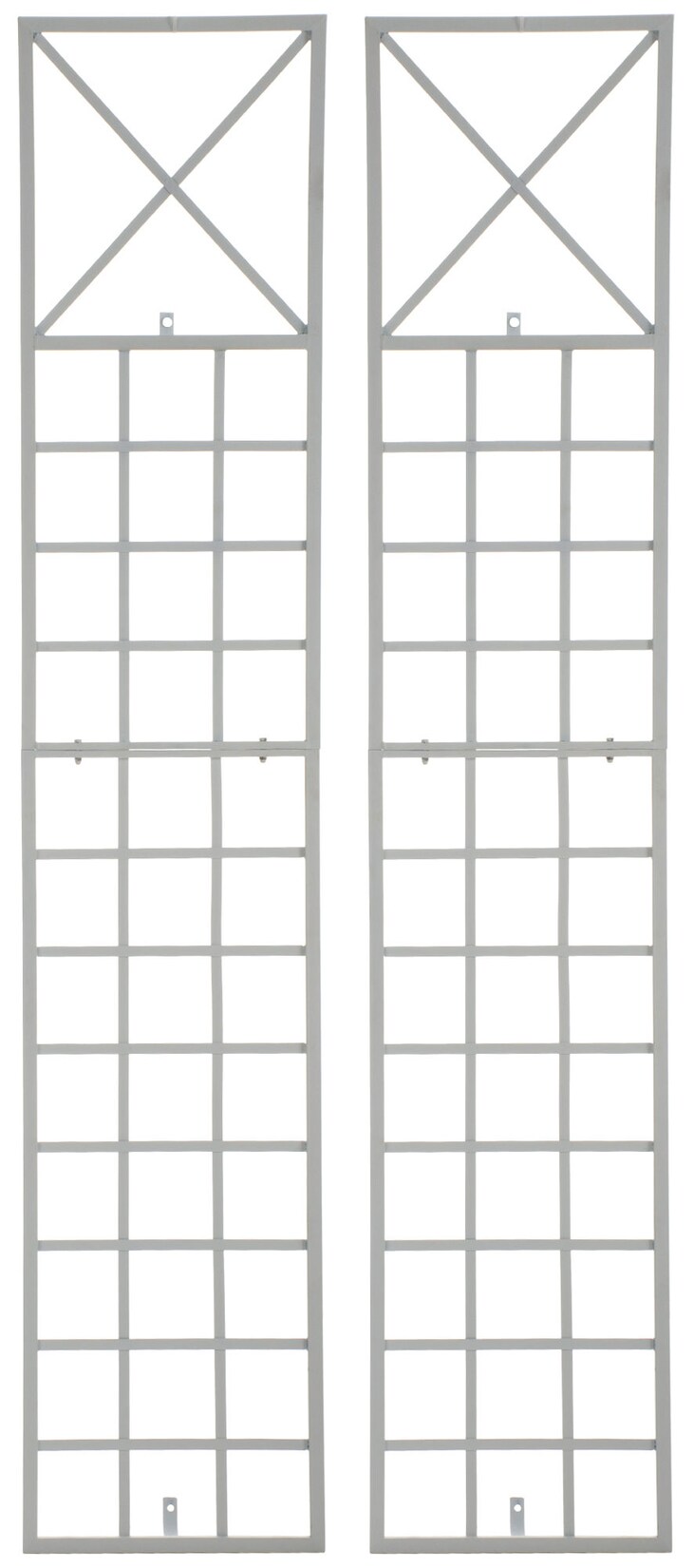 CLP 2er Set Rankgitter Trigo Zur Wandbefestigung I Rankhilfe Für Die Wand I Rankzaun Aus Lackiertem Metall | 04255716326814