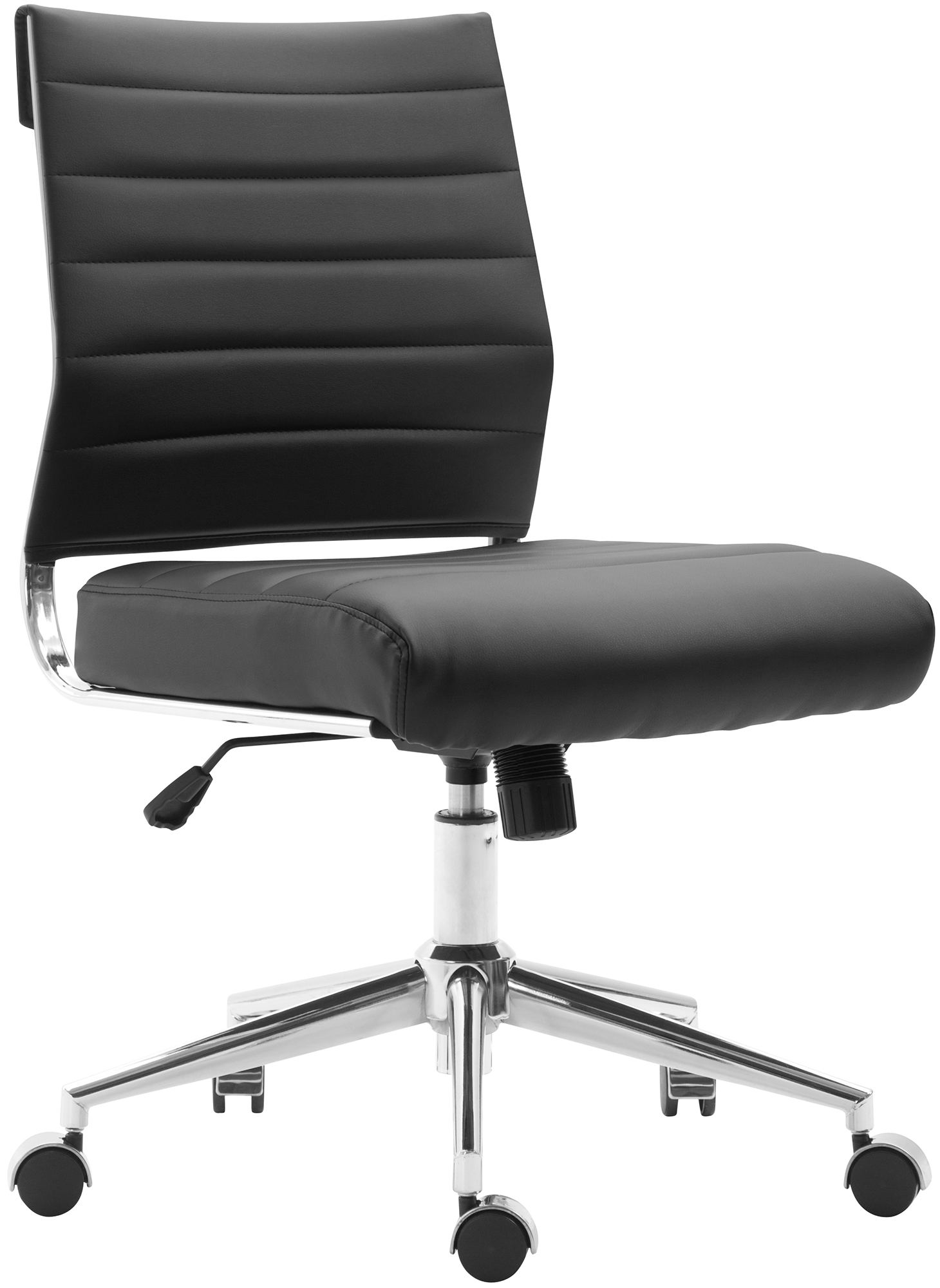 CLP Arbeitshocker Vinton Kunstleder I H&ouml;henverstellbar und ergonomisch I B&uuml;rostuhl mit Lehne, Rollen und 360 Grad Drehfunktion - Bild 1