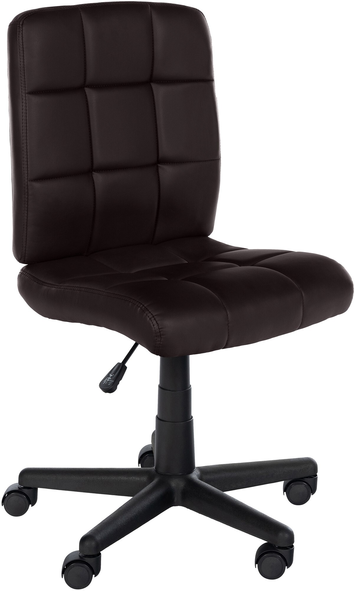 CLP B&uuml;rostuhl Farson Kunstlederbezug I Arbeitsstuhl mit R&uuml;ckenlehne I Drehstuhl h&ouml;henverstellbar I Arbeitshocker bis 135 kg belastbar - Bild 1