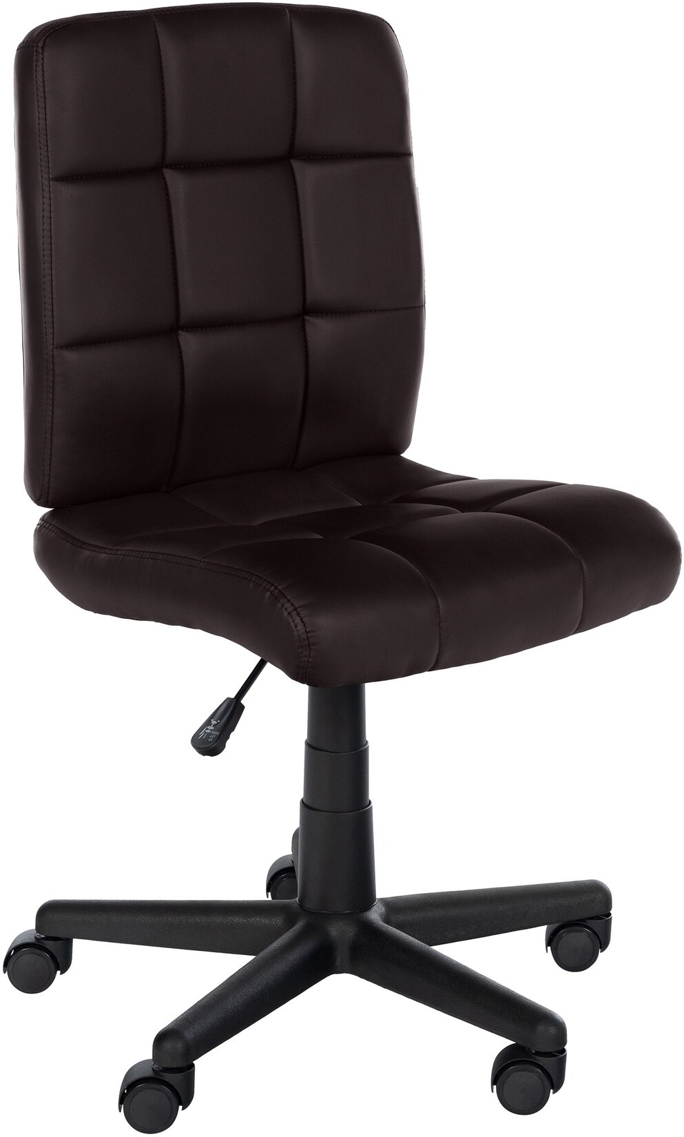 CLP Bürostuhl Farson Kunstlederbezug I Arbeitsstuhl mit Rückenlehne I Drehstuhl höhenverstellbar I Arbeitshocker bis 135 kg belastbar | 04255716327019