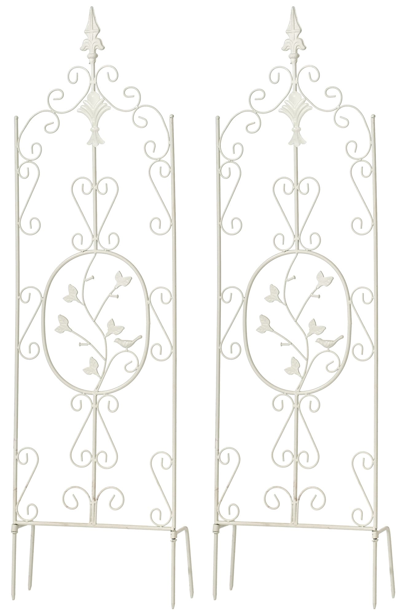 CLP 2er Set Pflanzen-Rankgitter Burgus Aus Eisen I Rankhilfe F&uuml;r Kletterpflanzen Im Landhausstil - Bild 1