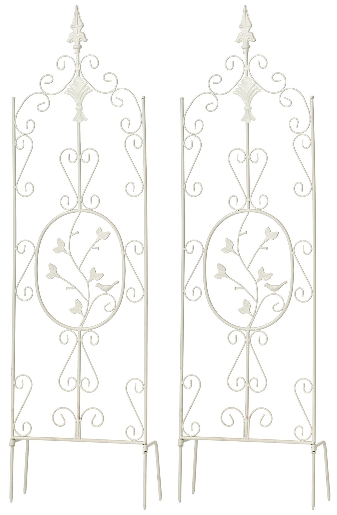 CLP 2er Set Pflanzen-Rankgitter Burgus Aus Eisen I Rankhilfe Für Kletterpflanzen Im Landhausstil | 04255716327071