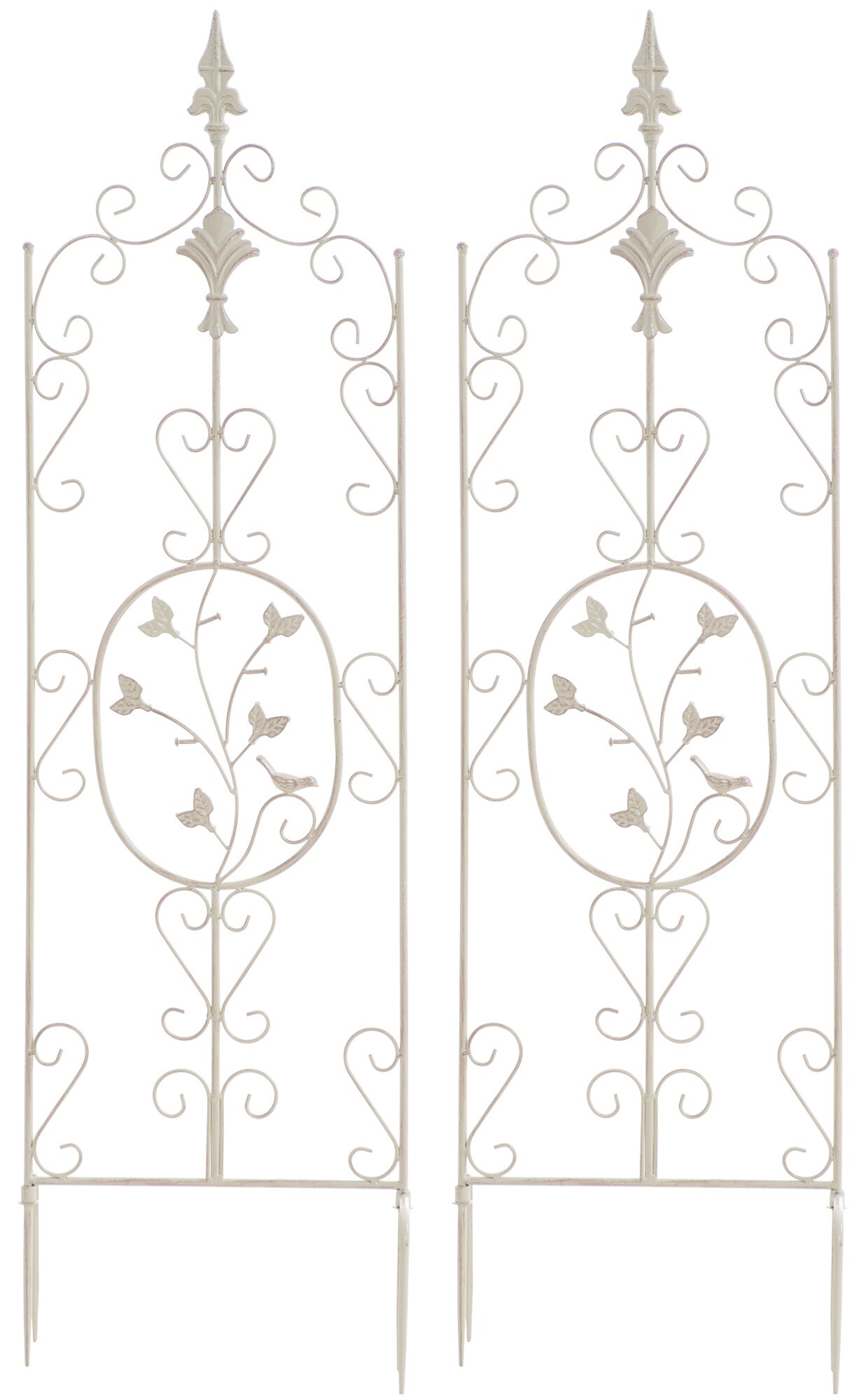 CLP 2er Set Pflanzen-Rankgitter Burgus Aus Eisen I Rankhilfe F&uuml;r Kletterpflanzen Im Landhausstil - Bild 1