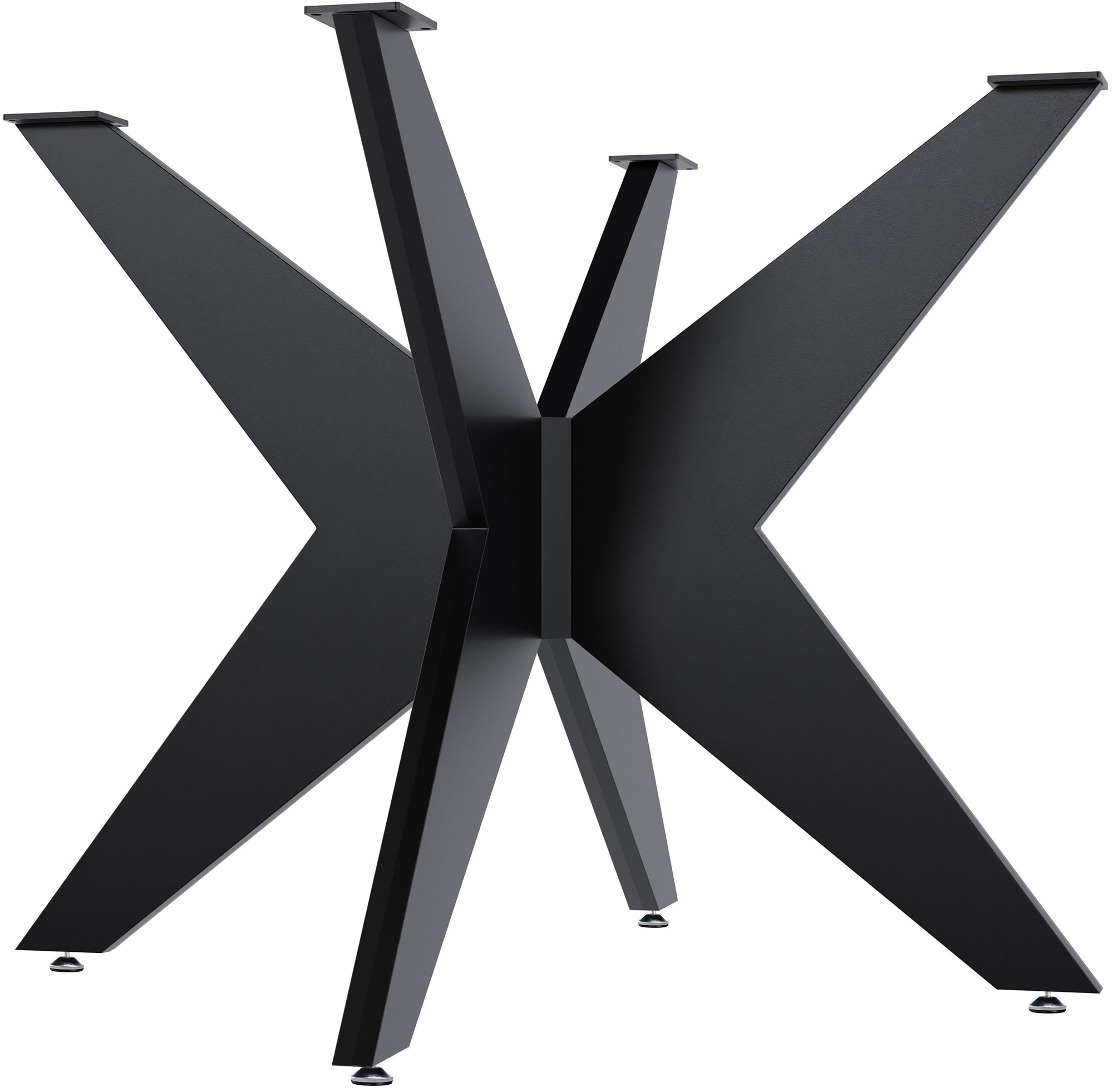 CLP Tischbeine Delmont I Tischgestell f&uuml;r DIY-Projekte I Stabiles Kreuzgestell aus Metall I F&uuml;r Esstisch oder Wohnzimmertisch - Bild 1