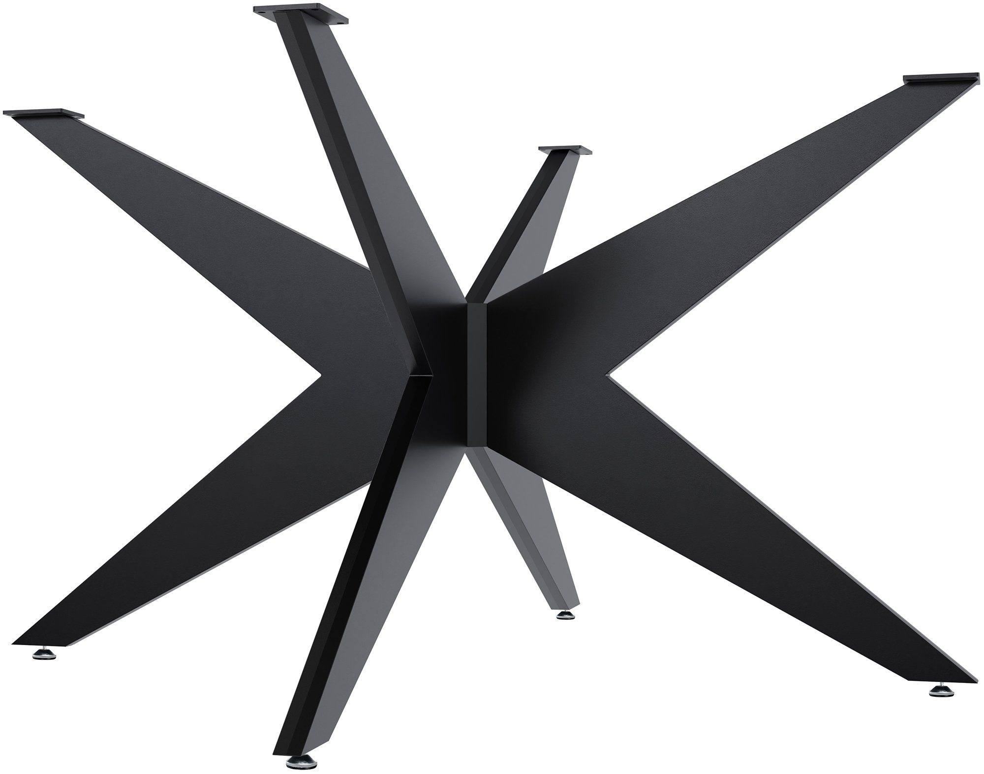 CLP Tischbeine Delmont I Tischgestell f&uuml;r DIY-Projekte I Stabiles Kreuzgestell aus Metall I F&uuml;r Esstisch oder Wohnzimmertisch - Bild 1