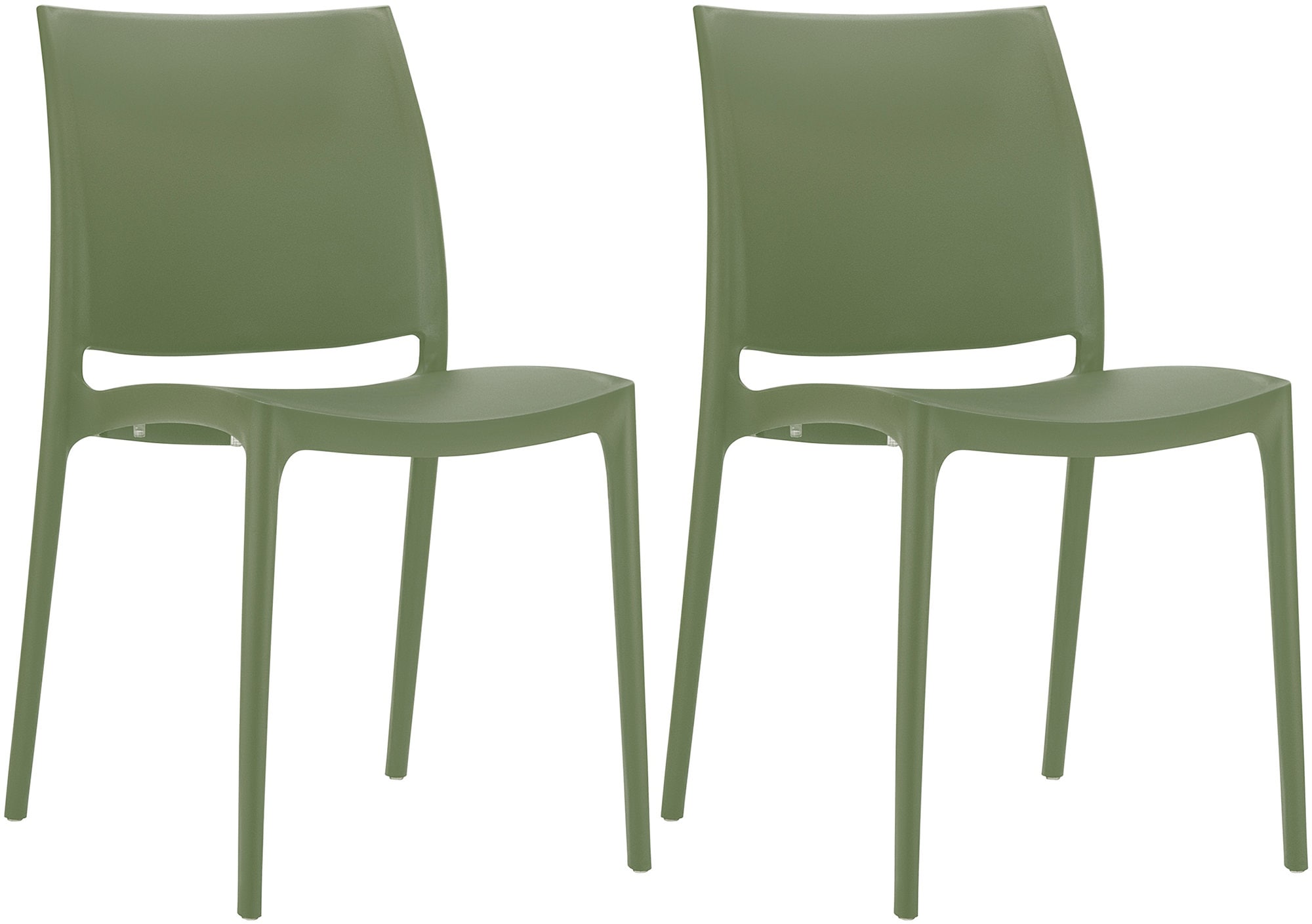 CLP 2er Set St&uuml;hle Maya I Wetterbest&auml;ndige Stapelst&uuml;hle bis zu 130 kg belastbar - Bild 1