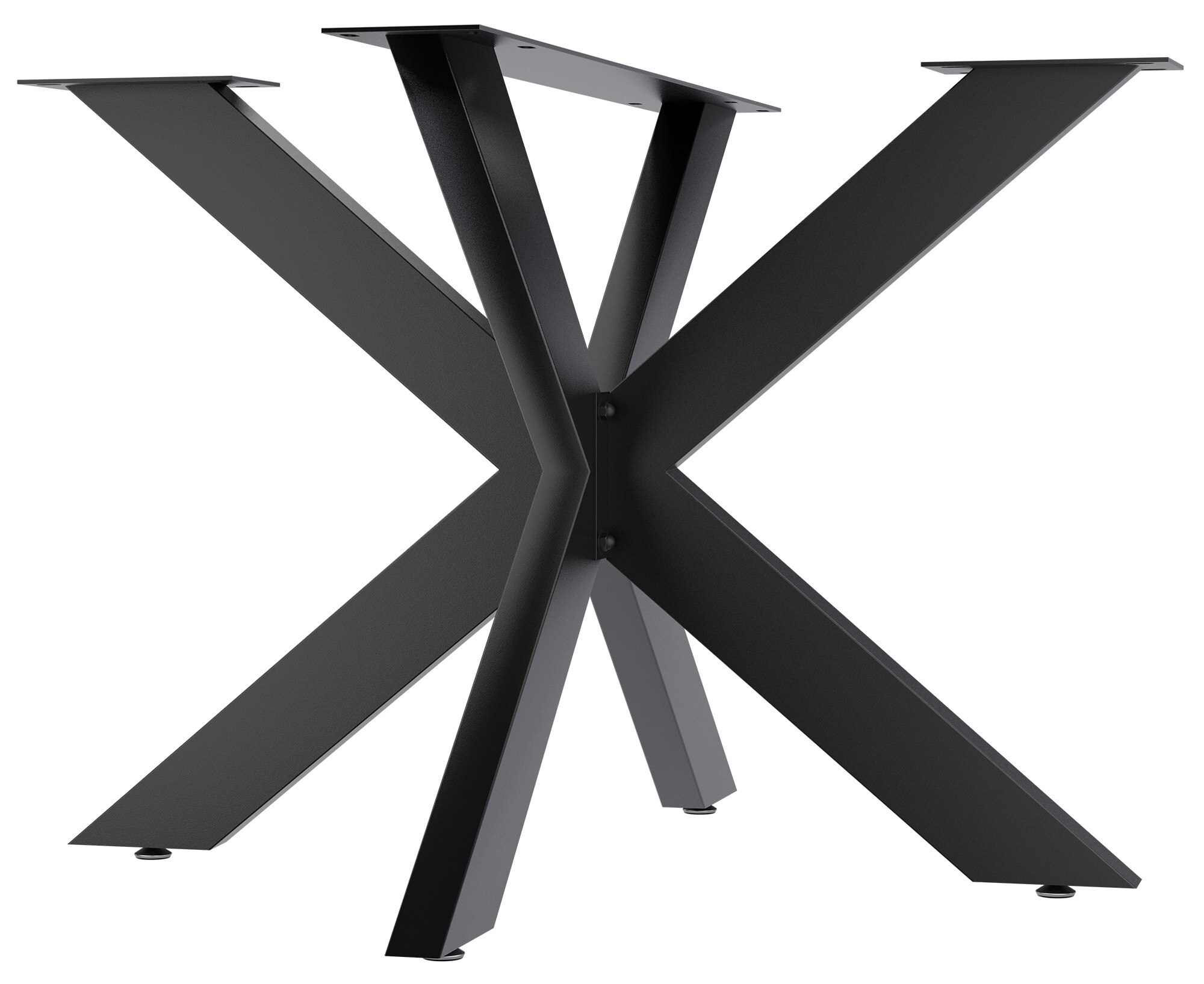 CLP Tischbeine Biloxi I Tischkufen f&uuml;r DIY-Tische I H&ouml;he 71 cm I Sternf&ouml;rmiges Tischgestell aus pulverbeschichtetem Stahl - Bild 1
