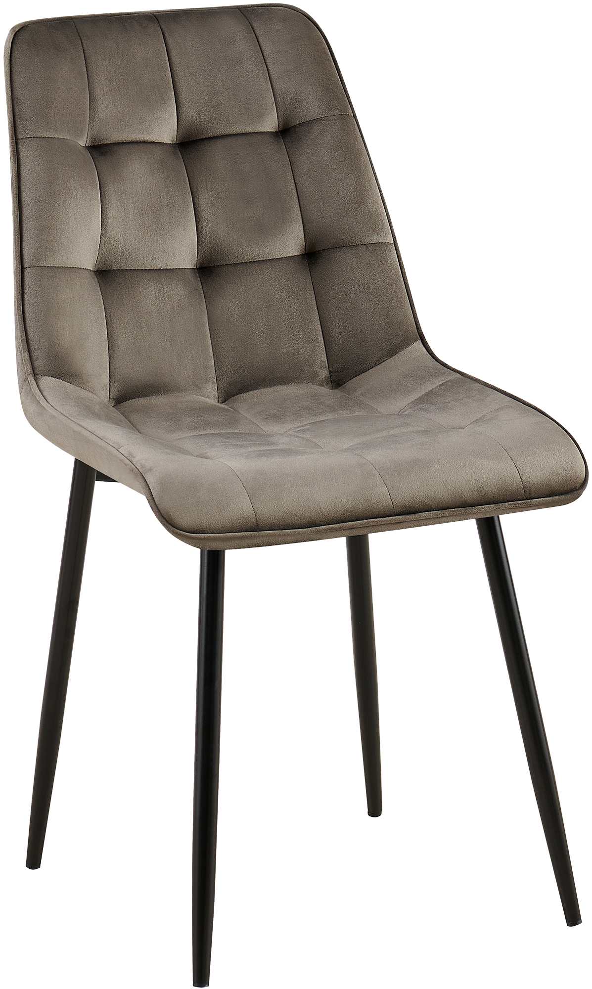 CLP Esszimmerstuhl Gifford I Polsterstuhl mit Samtbezug I K&uuml;chenstuhl mit R&uuml;ckenlehne - Bild 1