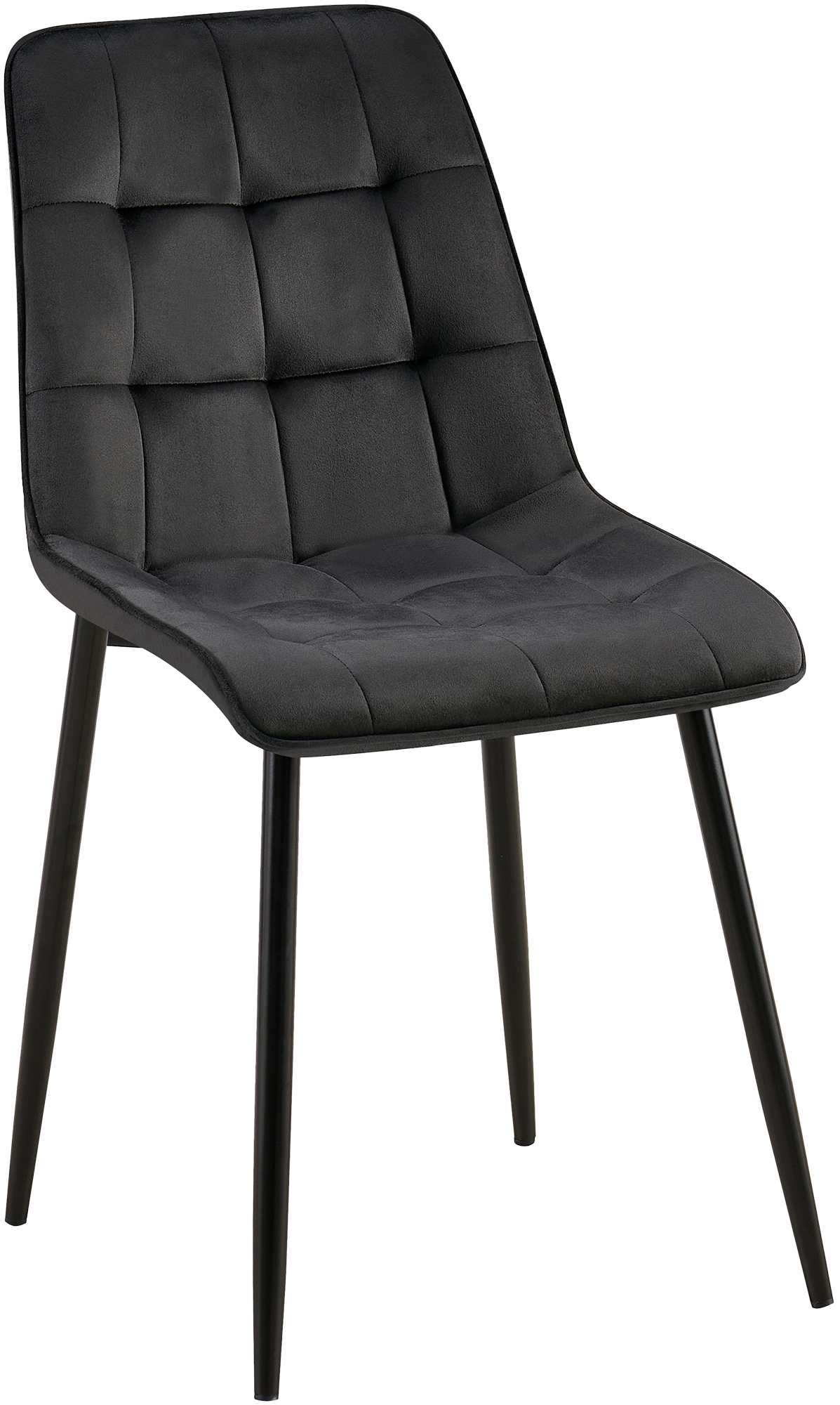 CLP Esszimmerstuhl Gifford I Polsterstuhl mit Samtbezug I K&uuml;chenstuhl mit R&uuml;ckenlehne - Bild 1