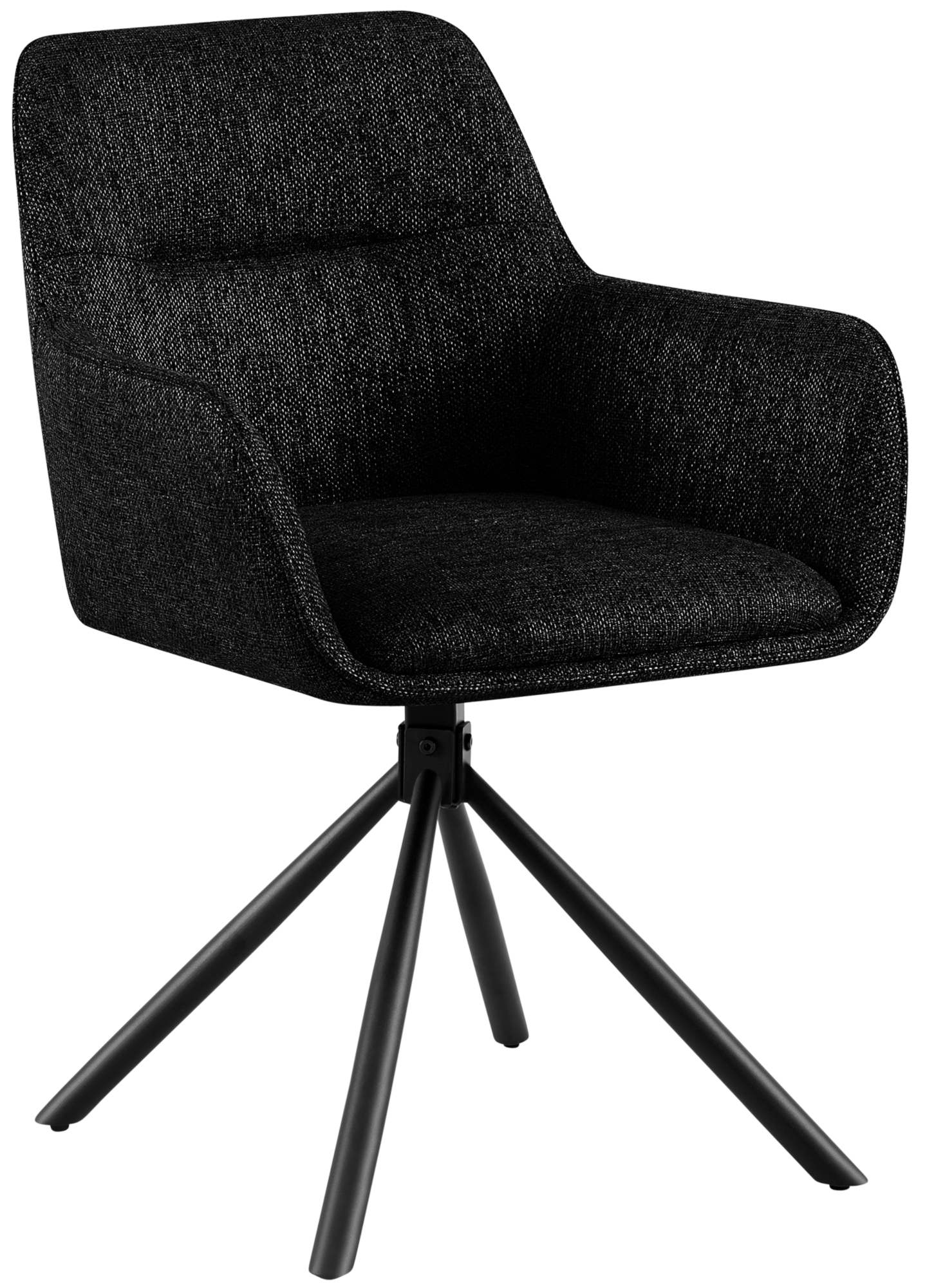 CLP Stuhl Tipton Stoffbezug I Schwenkbarer Esszimmerstuhl mit Stoffbezug I Polsterstuhl mit R&uuml;ckenlehne I K&uuml;chenstuhl - Bild 1